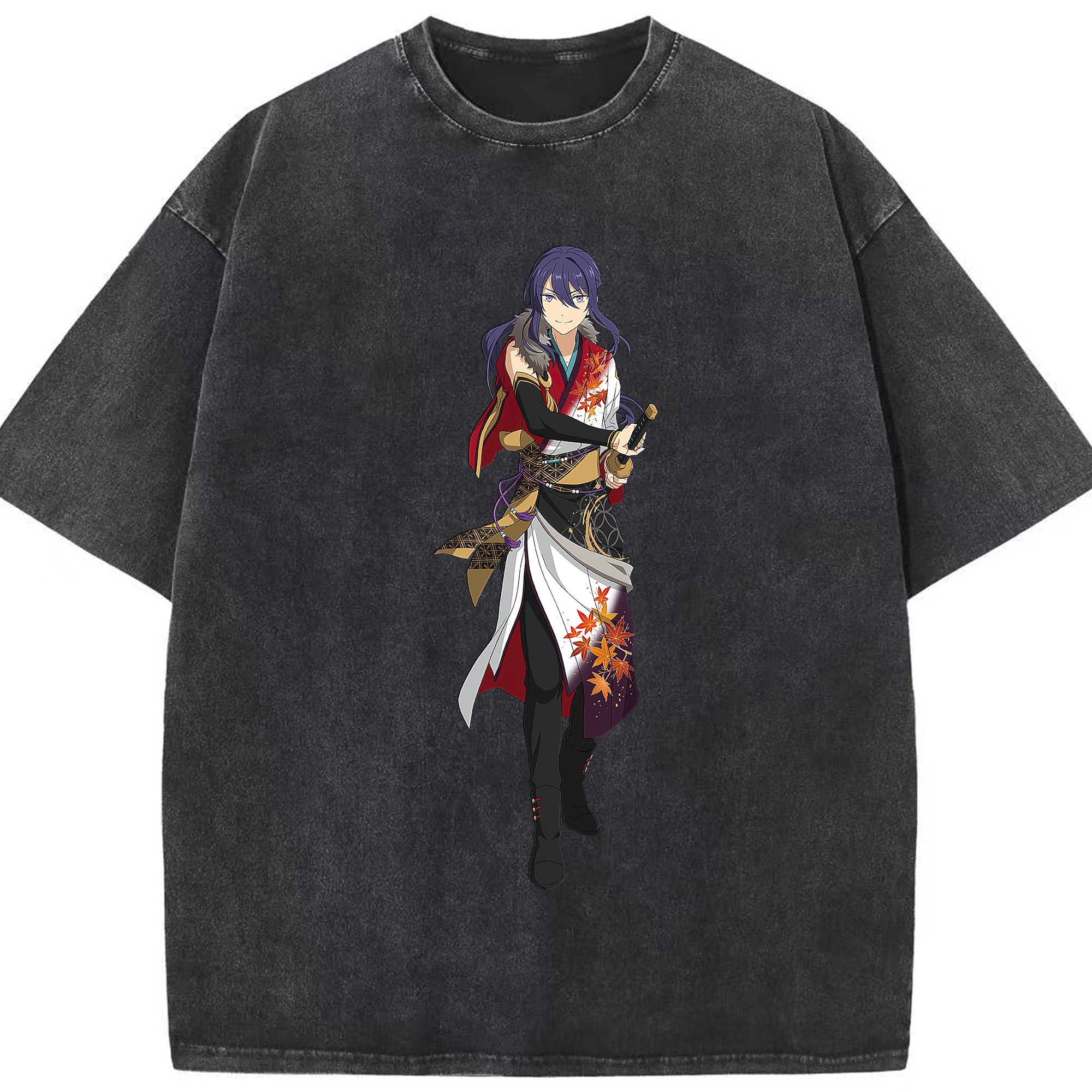 （画像用） あんさんぶるスターズ! Ensemble Stars 綿100% ヴィンテージ風 半袖Tシャツ（フロントプリント）