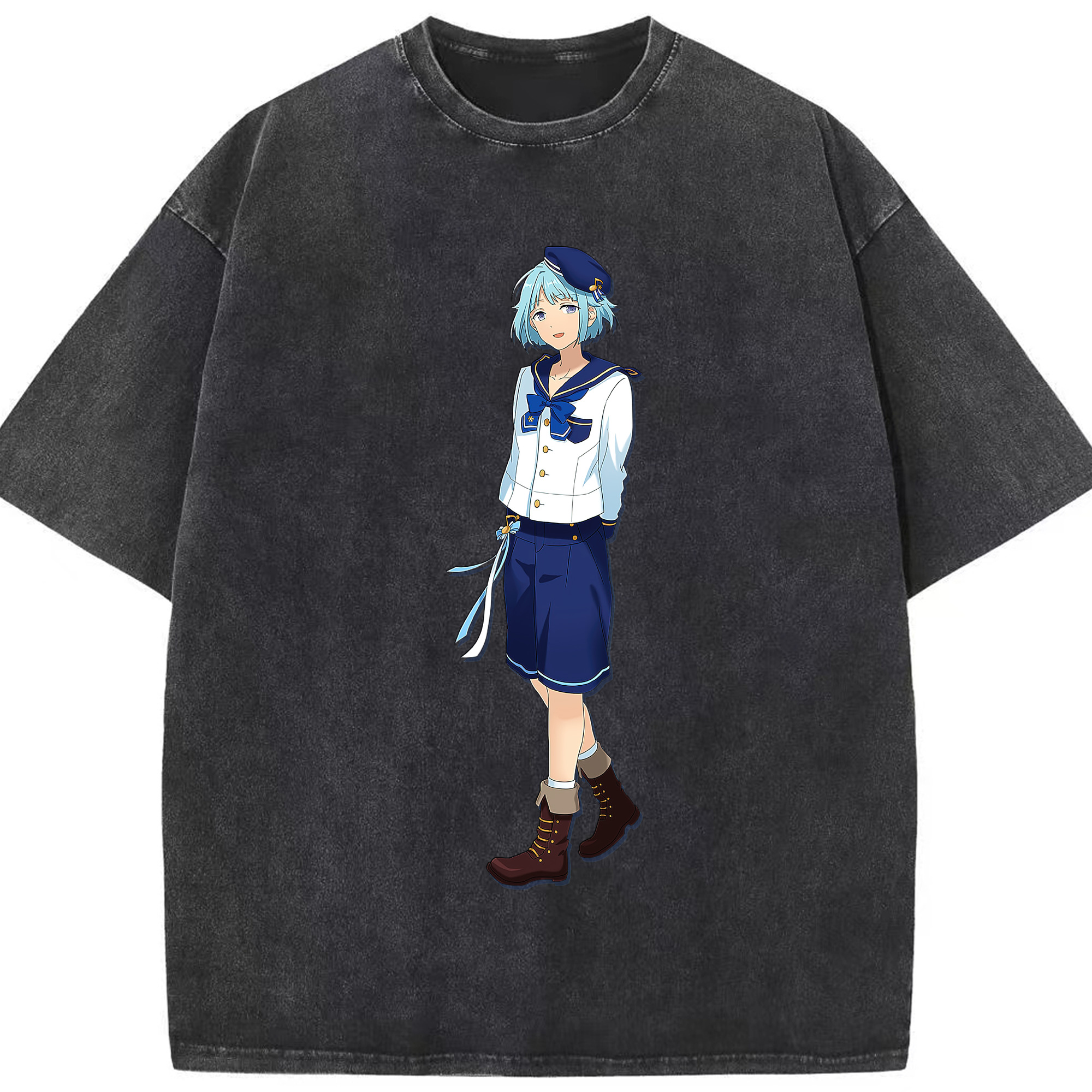 （画像用） あんさんぶるスターズ! Ensemble Stars 綿100% ヴィンテージ風 半袖Tシャツ（フロントプリント）