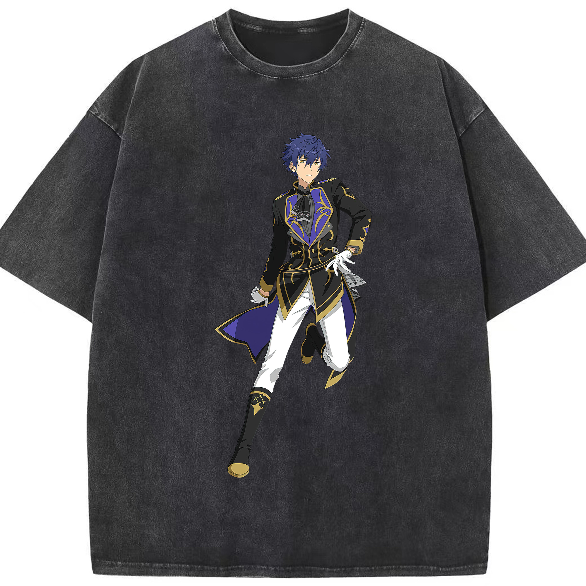 （画像用） あんさんぶるスターズ! Ensemble Stars 綿100% ヴィンテージ風 半袖Tシャツ（フロントプリント）