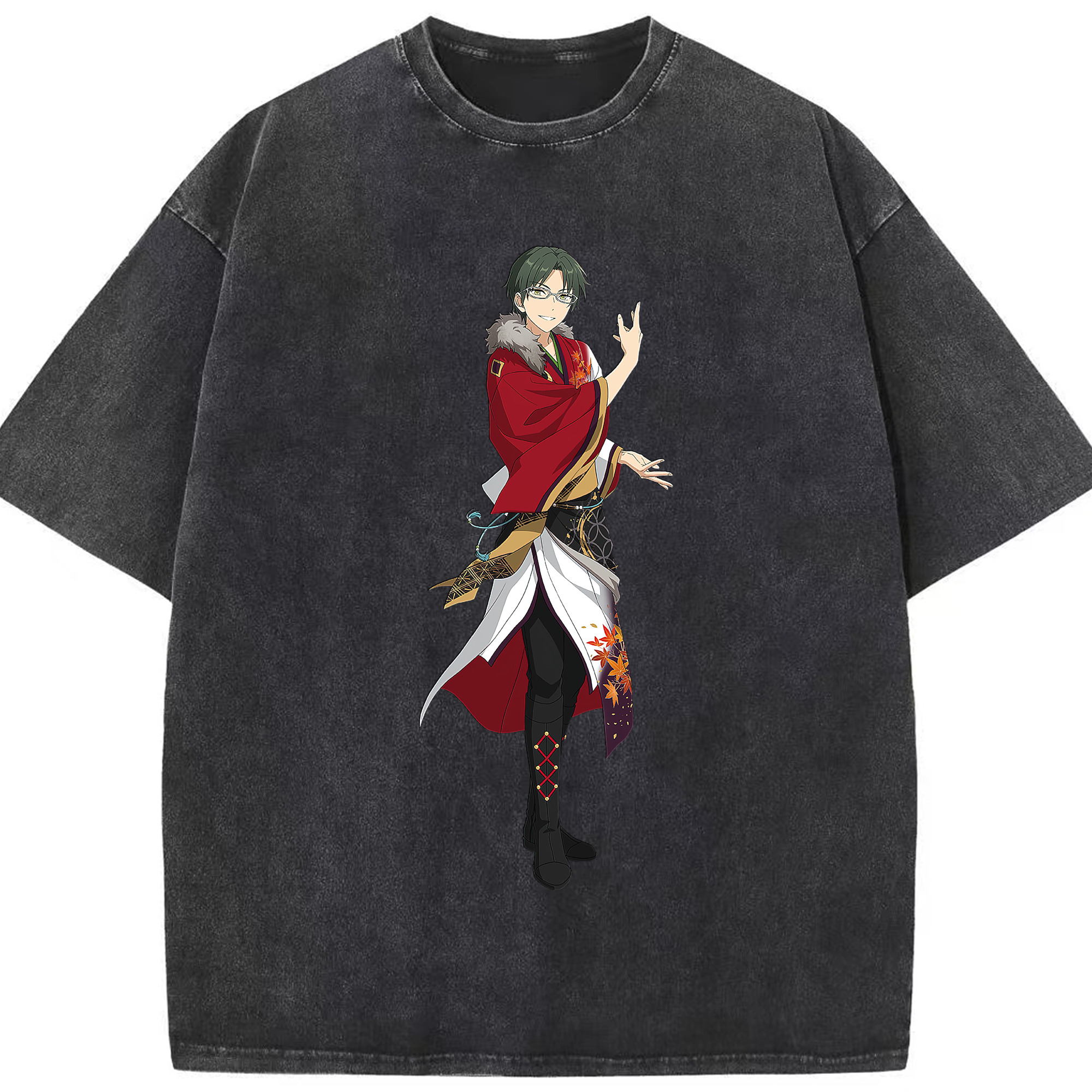 （画像用） あんさんぶるスターズ! Ensemble Stars 綿100% ヴィンテージ風 半袖Tシャツ（フロントプリント）