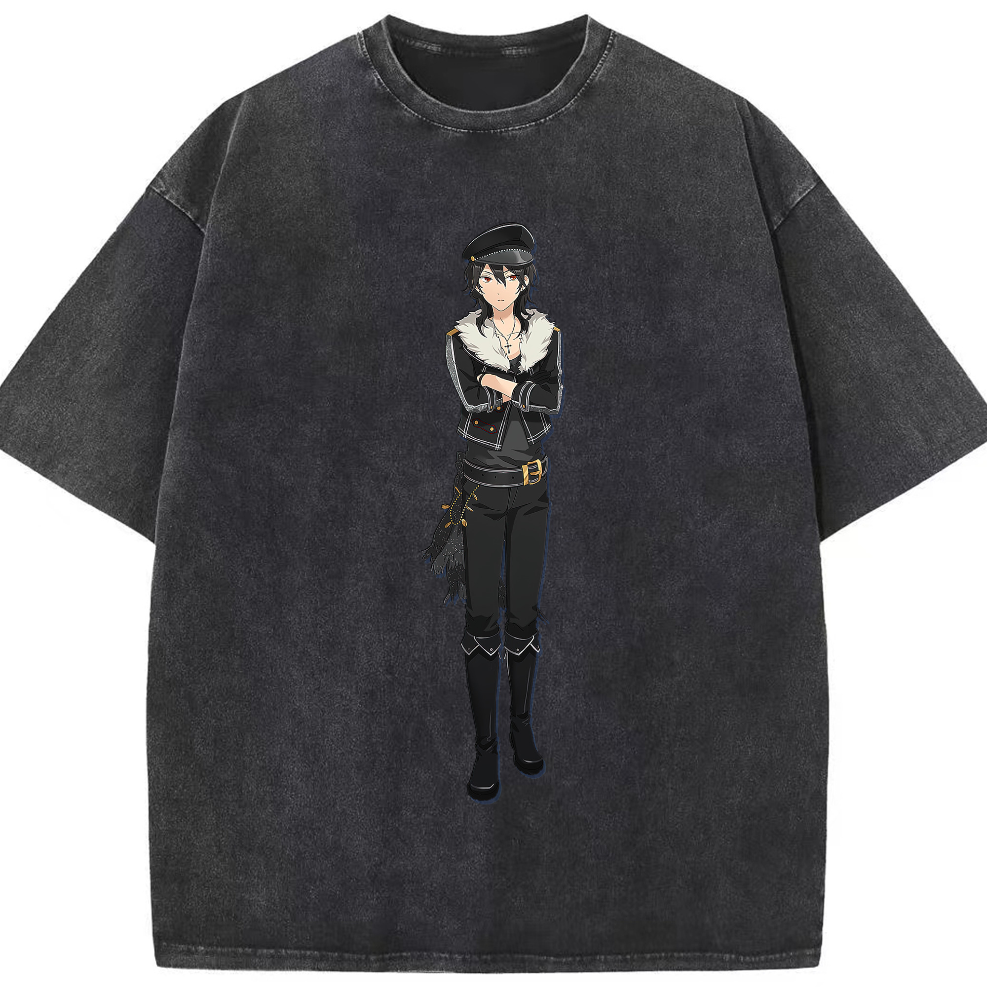 （画像用） あんさんぶるスターズ! Ensemble Stars 綿100% ヴィンテージ風 半袖Tシャツ（フロントプリント）