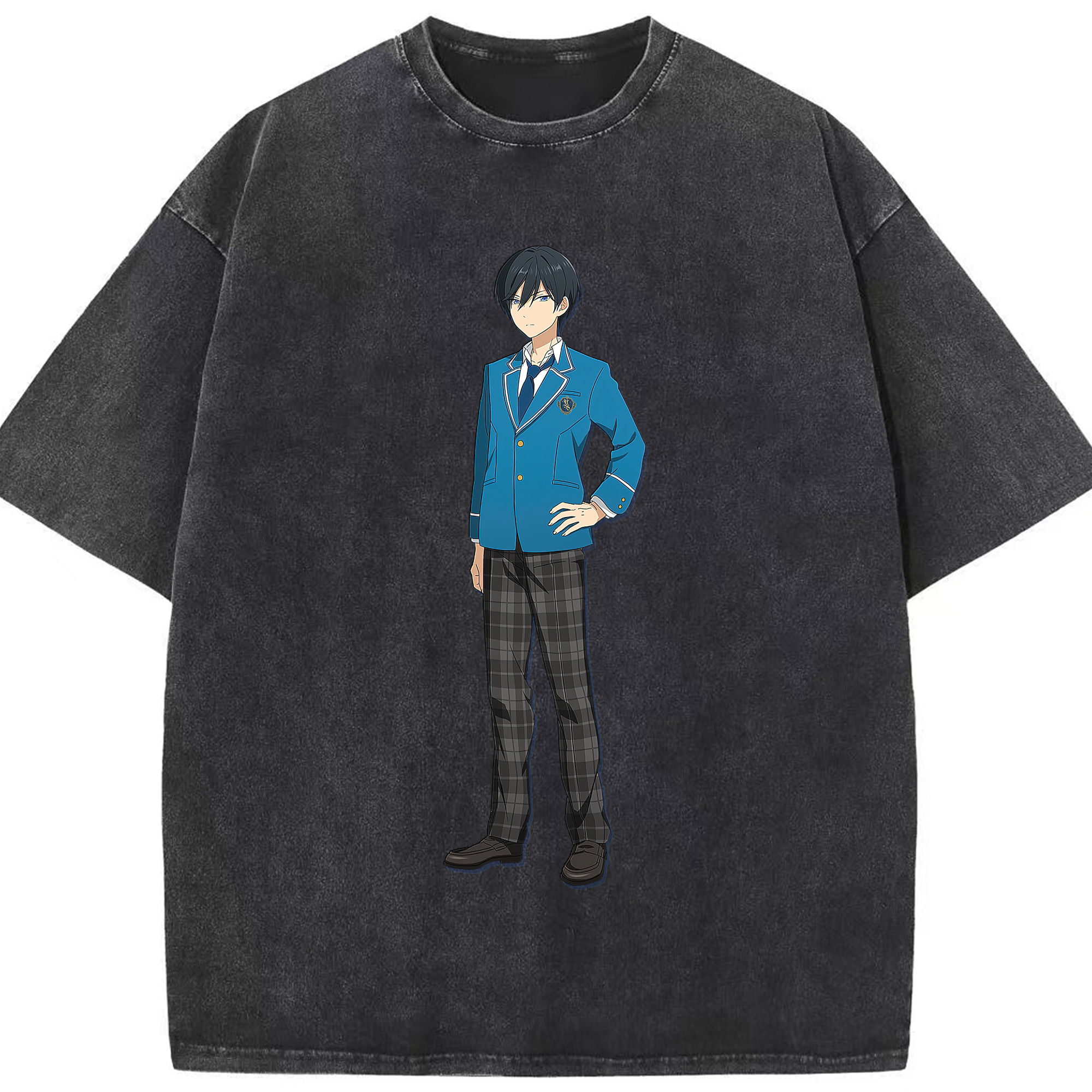 （画像用） あんさんぶるスターズ! Ensemble Stars 綿100% ヴィンテージ風 半袖Tシャツ（フロントプリント）