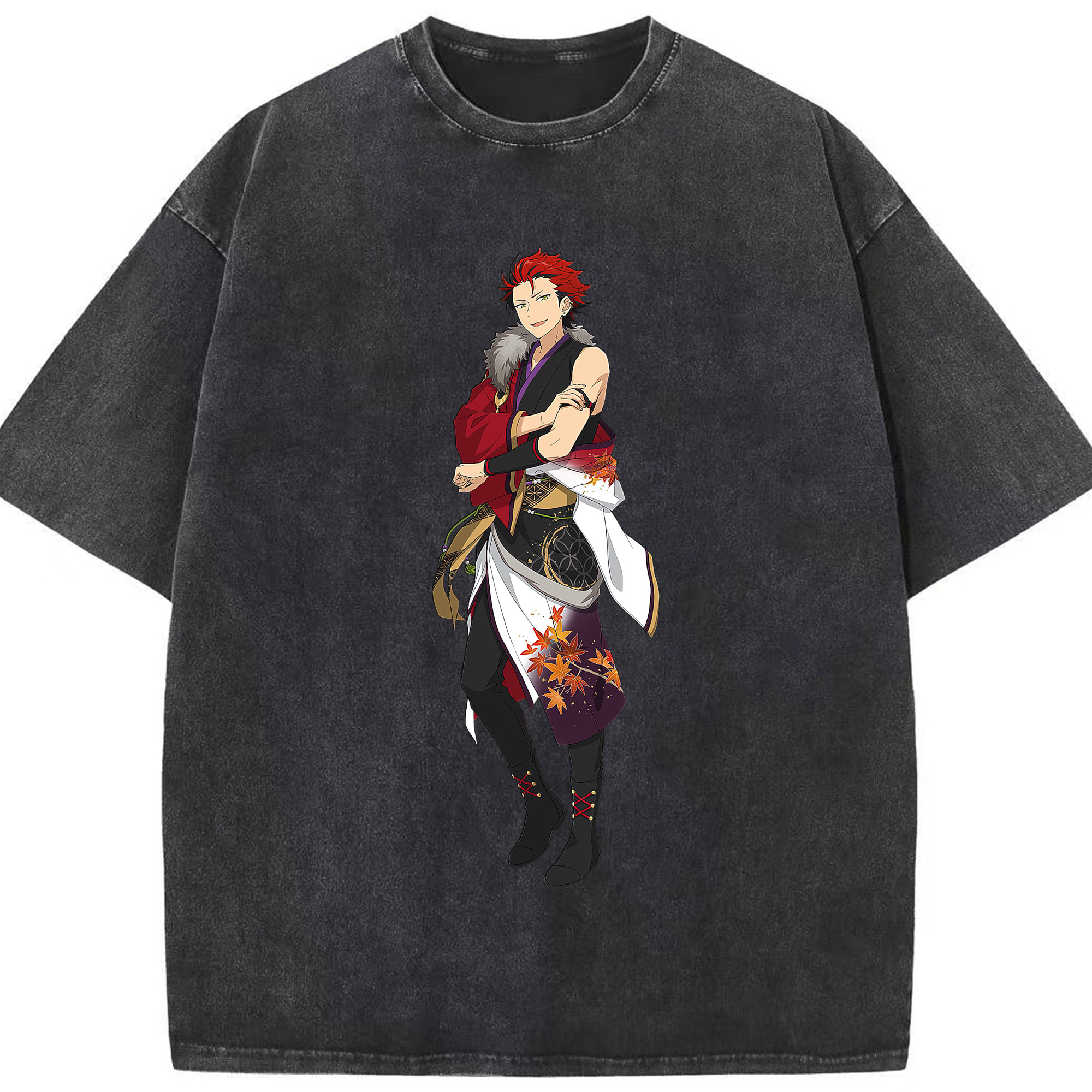 （画像用） あんさんぶるスターズ! Ensemble Stars 綿100% ヴィンテージ風 半袖Tシャツ（フロントプリント）