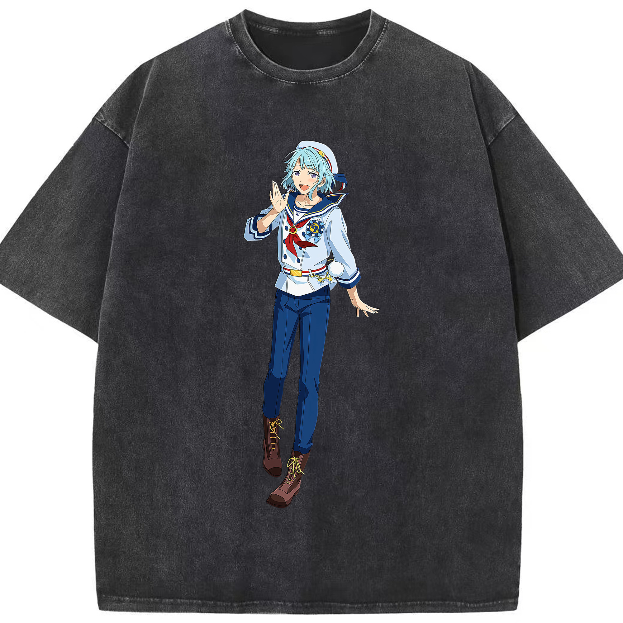 （画像用） あんさんぶるスターズ! Ensemble Stars 綿100% ヴィンテージ風 半袖Tシャツ（フロントプリント）