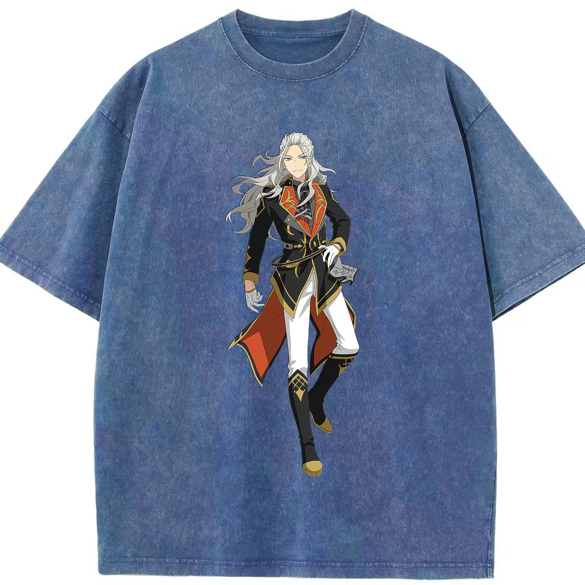 （画像用） あんさんぶるスターズ! Ensemble Stars 綿100% ヴィンテージ風 半袖Tシャツ（フロントプリント）