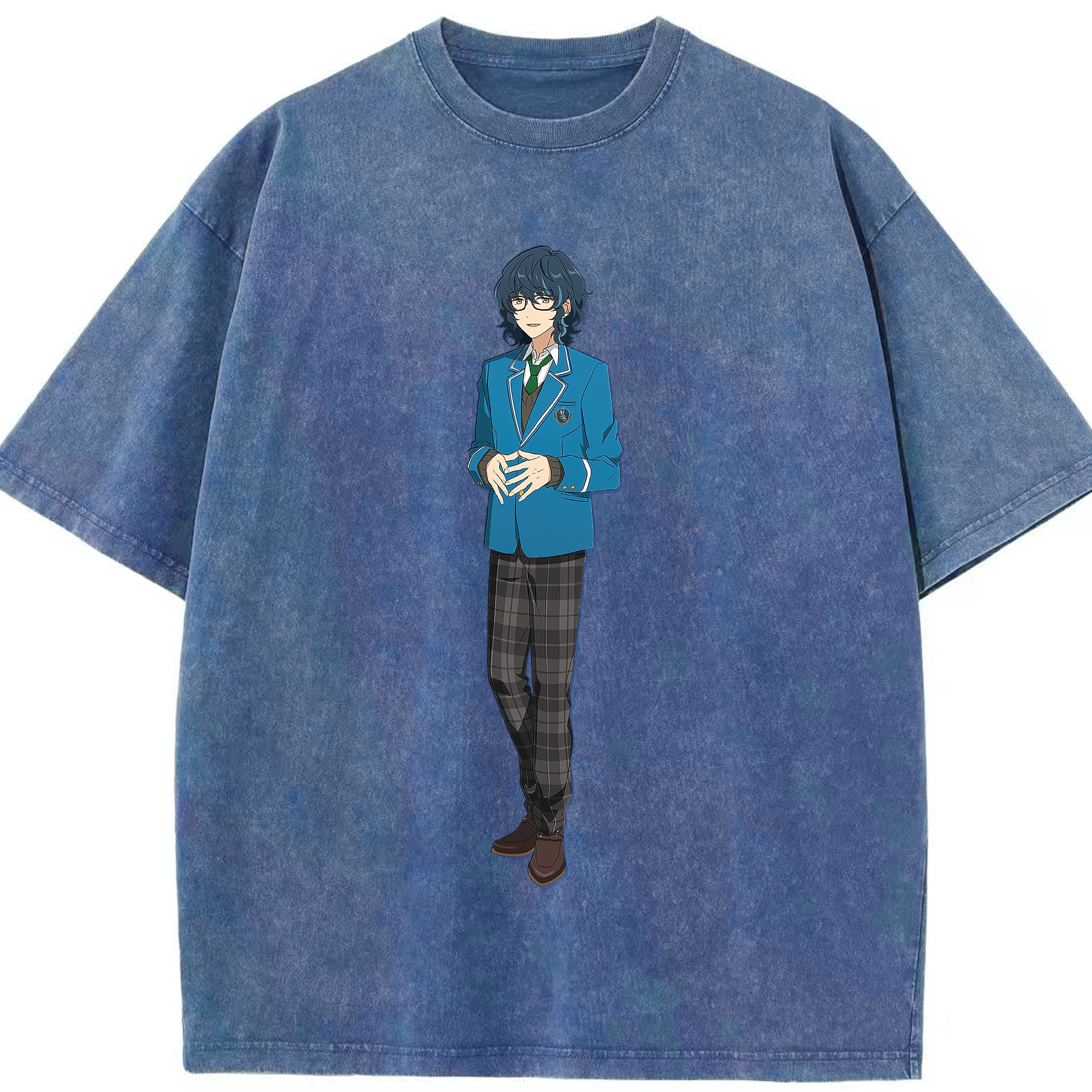 （画像用） あんさんぶるスターズ! Ensemble Stars 綿100% ヴィンテージ風 半袖Tシャツ（フロントプリント）