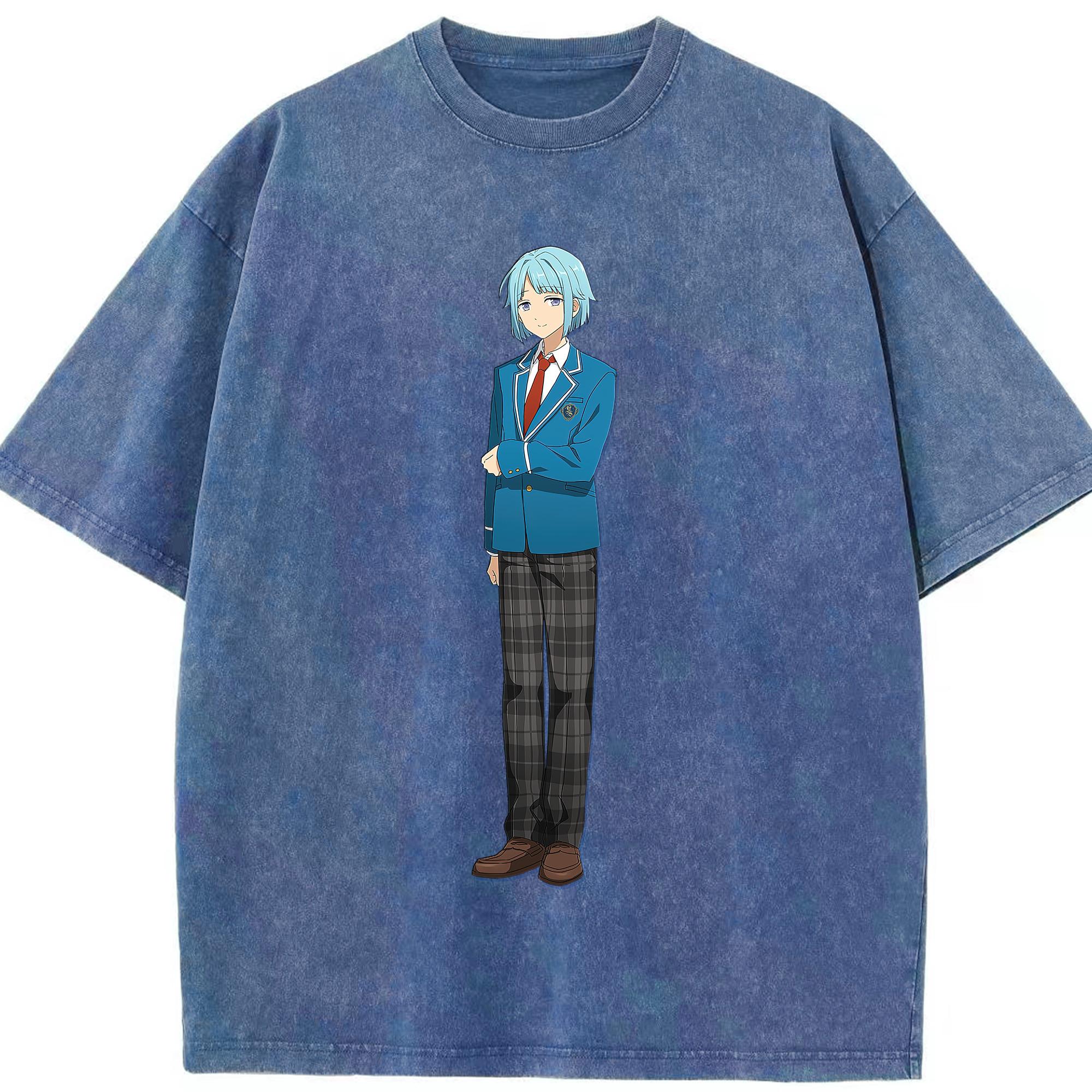 （画像用） あんさんぶるスターズ! Ensemble Stars 綿100% ヴィンテージ風 半袖Tシャツ（フロントプリント）