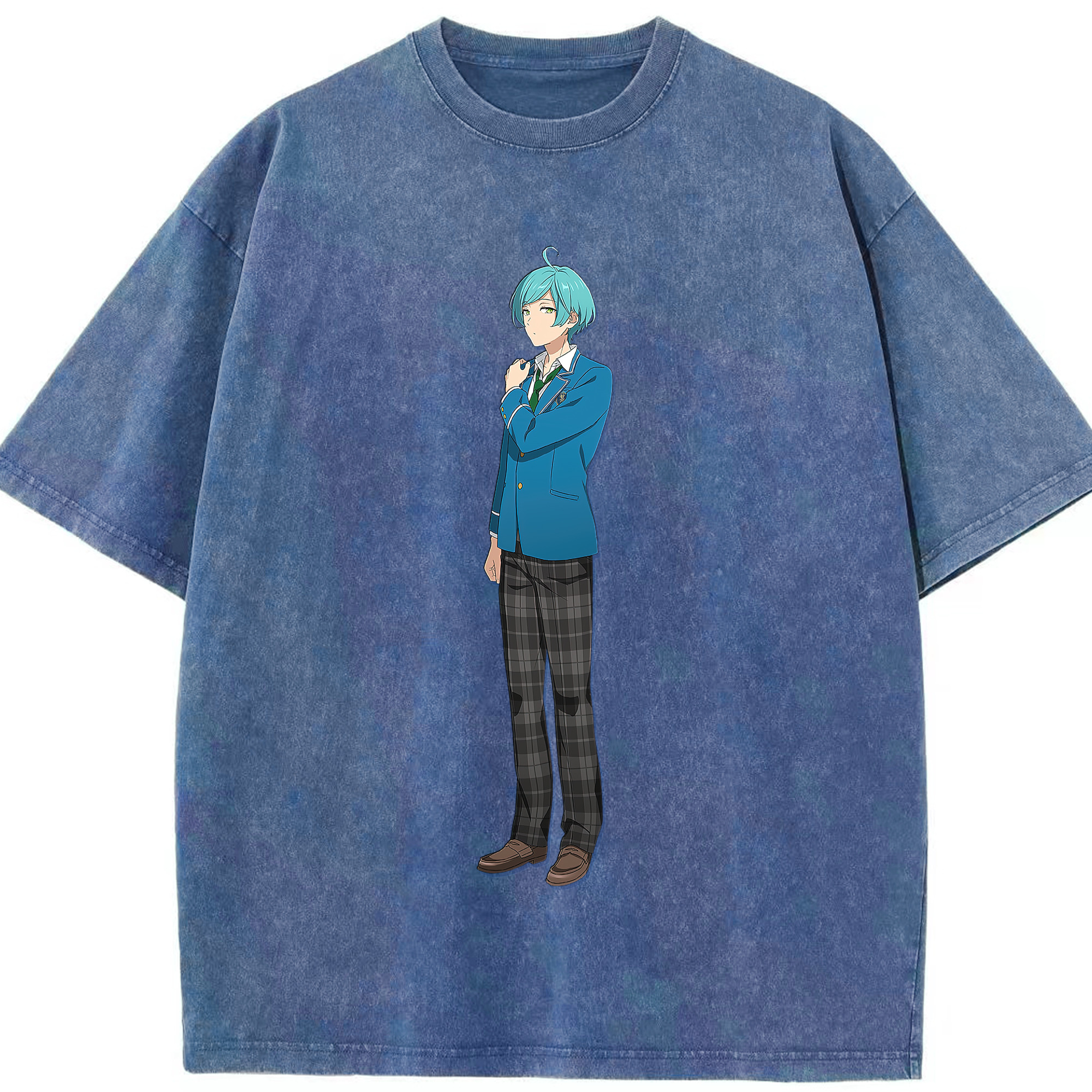 （画像用） あんさんぶるスターズ! Ensemble Stars 綿100% ヴィンテージ風 半袖Tシャツ（フロントプリント）