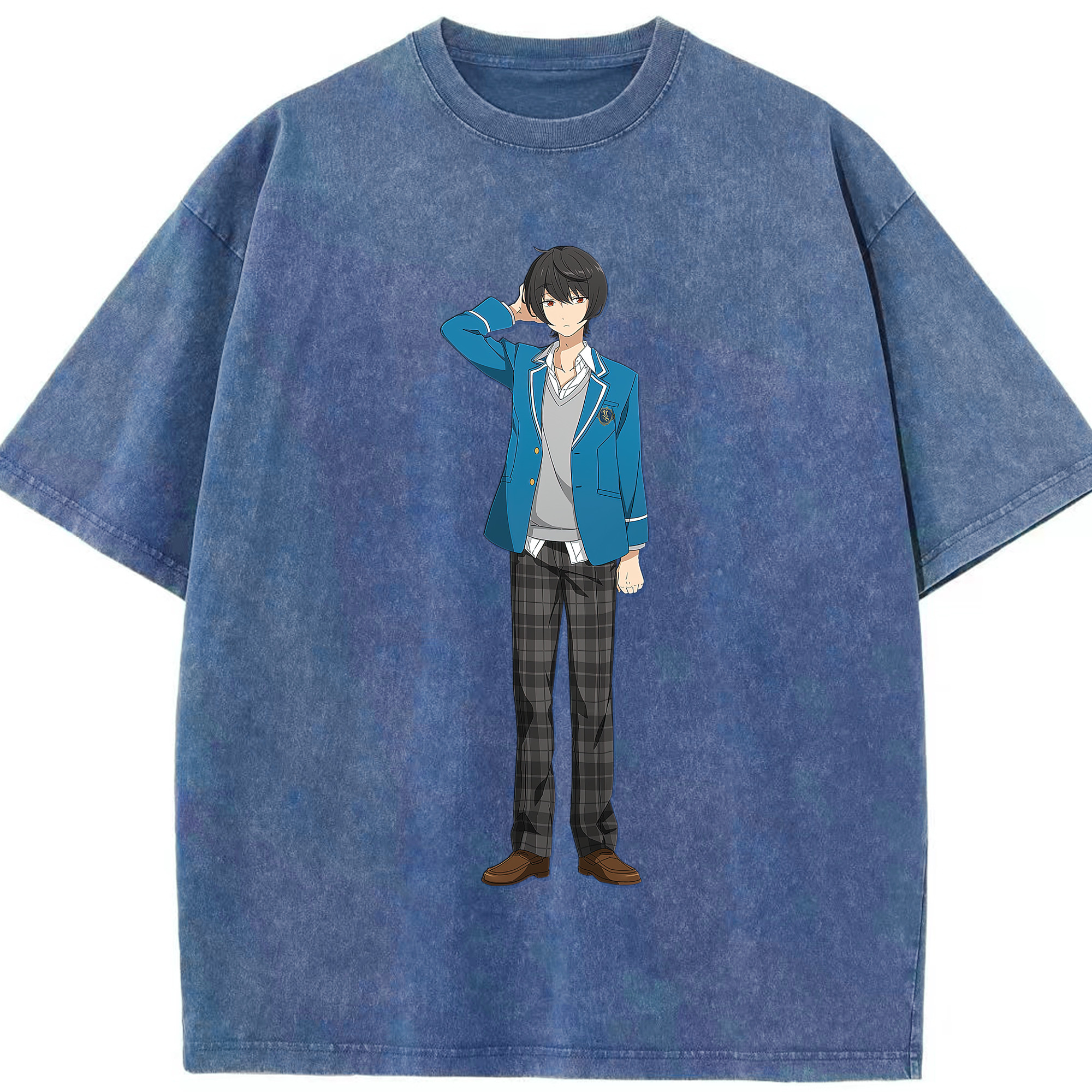 （画像用） あんさんぶるスターズ! Ensemble Stars 綿100% ヴィンテージ風 半袖Tシャツ（フロントプリント）