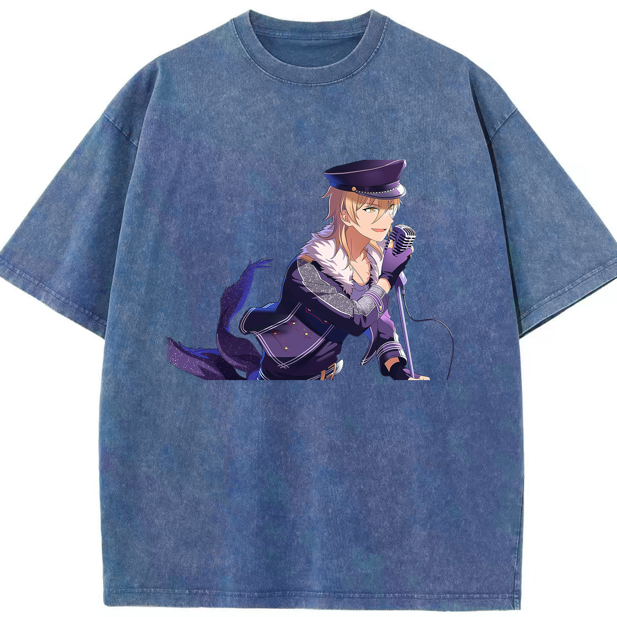 （画像用） あんさんぶるスターズ! Ensemble Stars 綿100% ヴィンテージ風 半袖Tシャツ（フロントプリント）