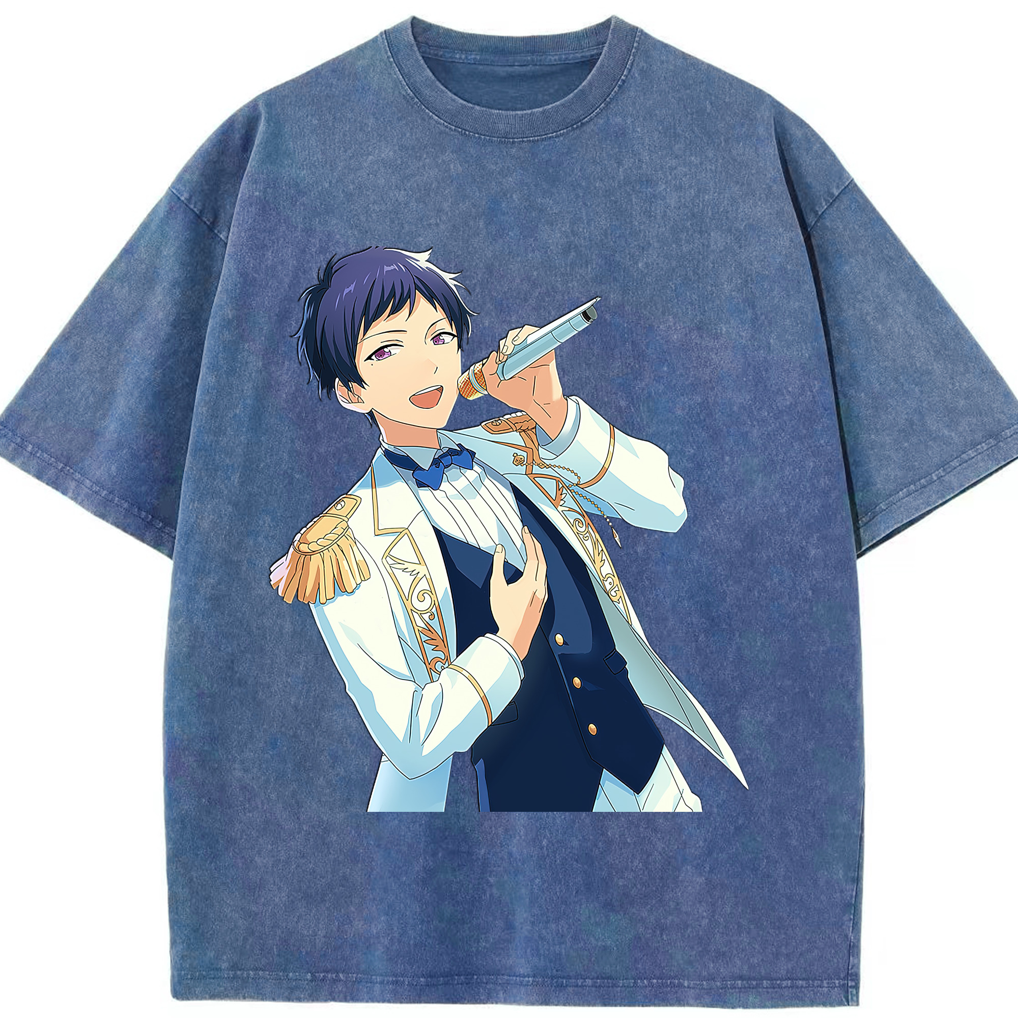 （画像用） あんさんぶるスターズ! Ensemble Stars 綿100% ヴィンテージ風 半袖Tシャツ（フロントプリント）