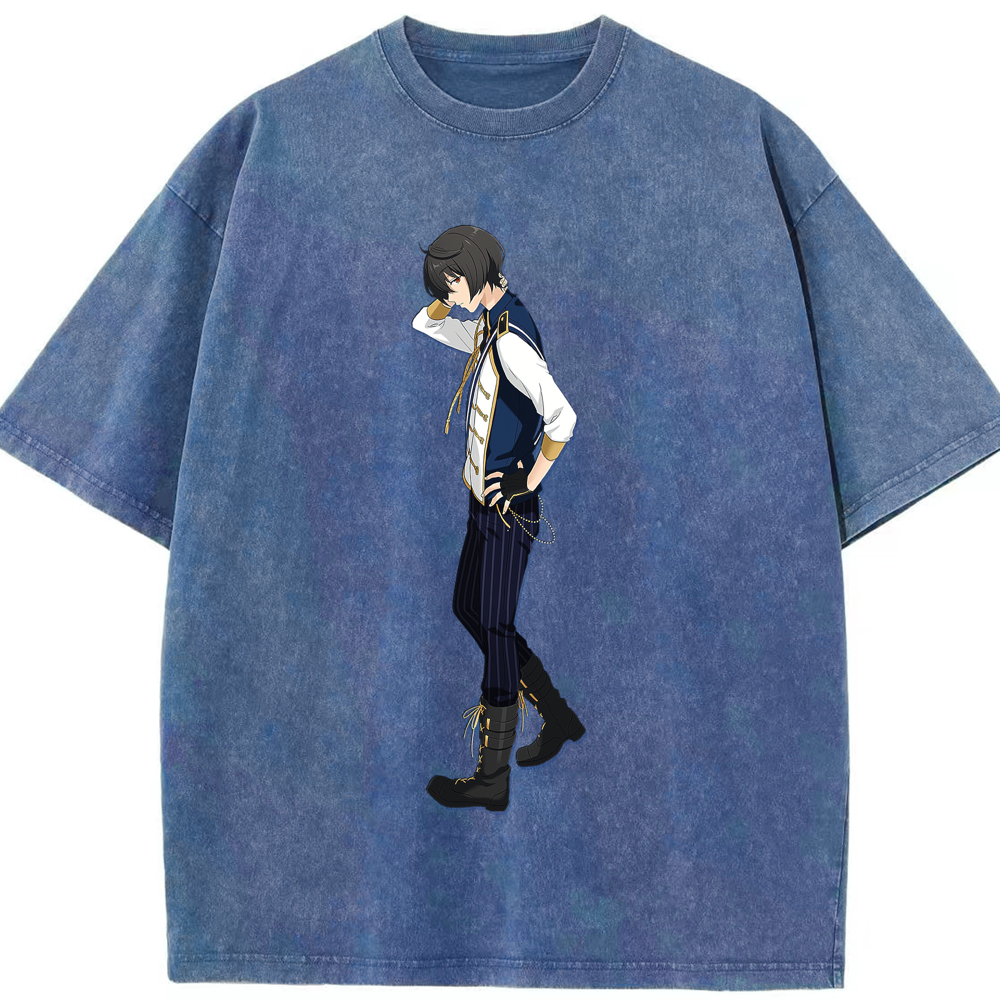 （画像用） あんさんぶるスターズ! Ensemble Stars 綿100% ヴィンテージ風 半袖Tシャツ（フロントプリント）