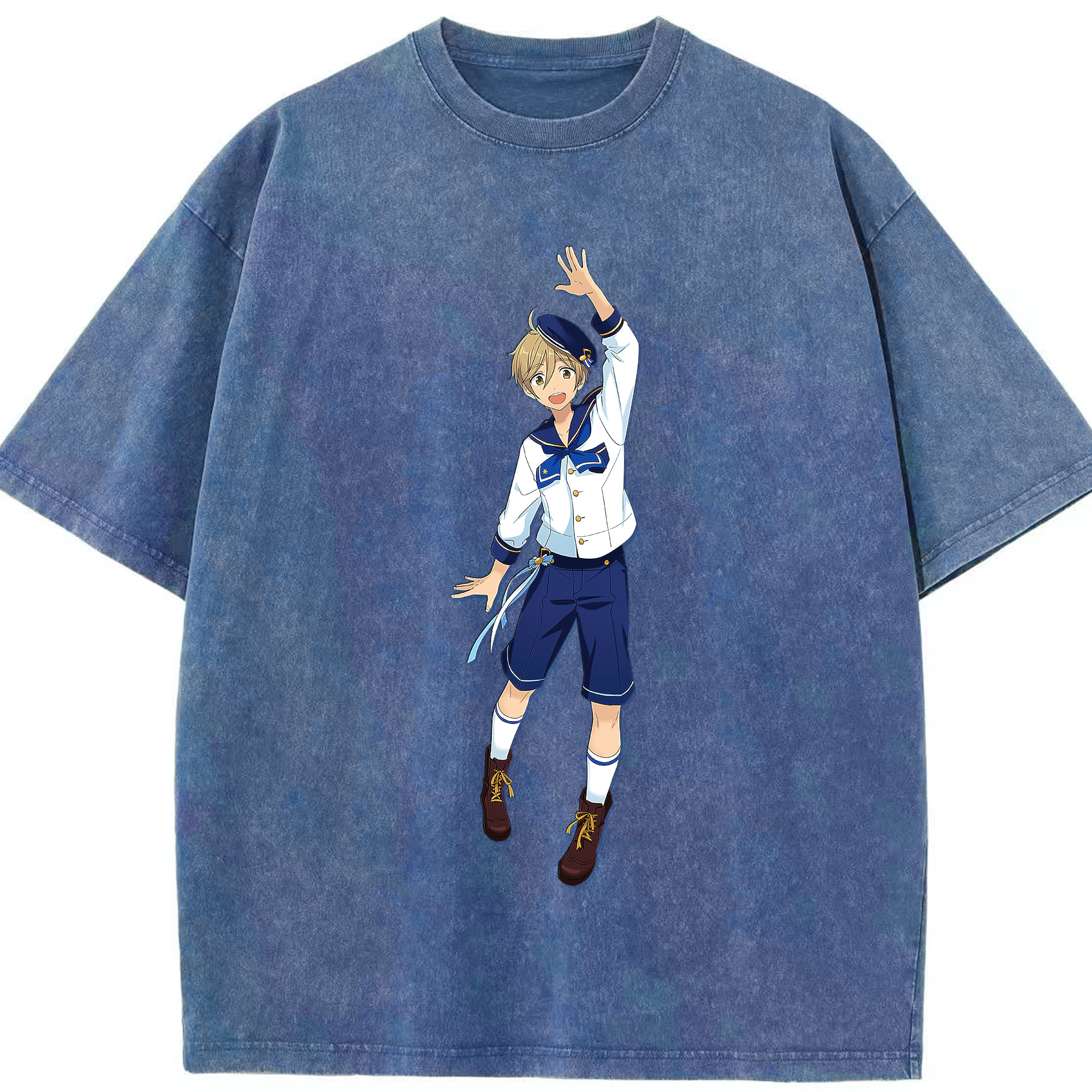 （画像用） あんさんぶるスターズ! Ensemble Stars 綿100% ヴィンテージ風 半袖Tシャツ（フロントプリント）