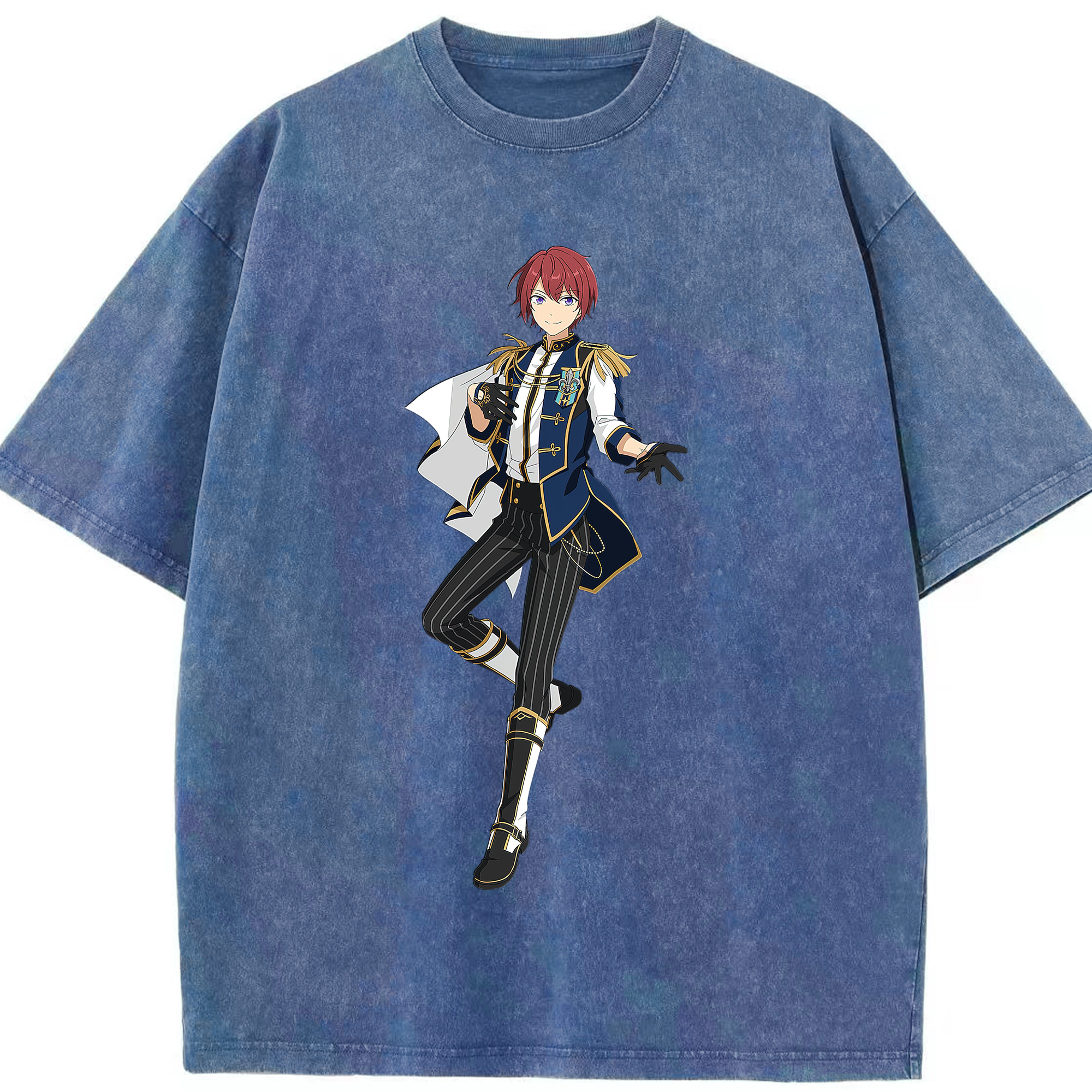 （画像用） あんさんぶるスターズ! Ensemble Stars 綿100% ヴィンテージ風 半袖Tシャツ（フロントプリント）
