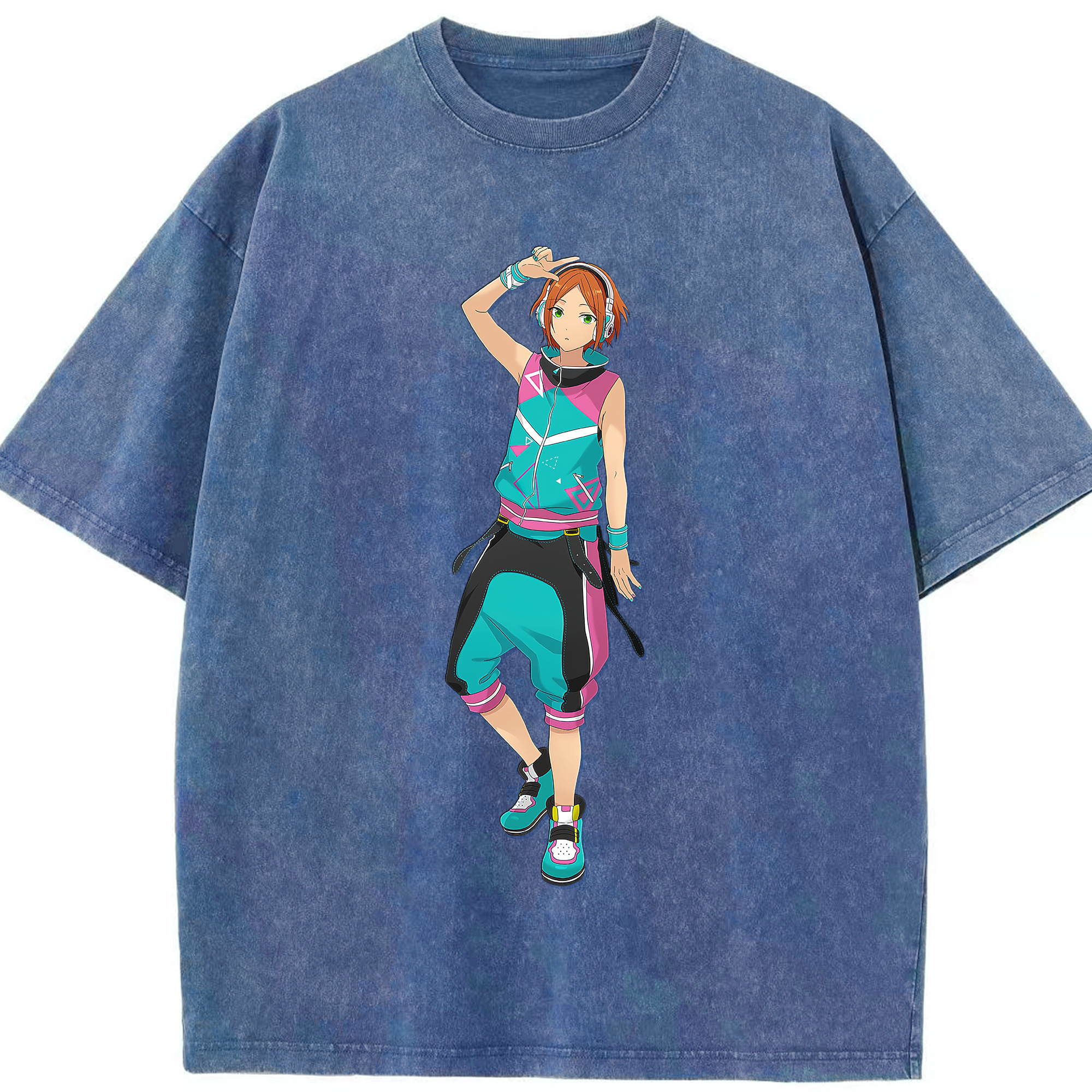 （画像用） あんさんぶるスターズ! Ensemble Stars 綿100% ヴィンテージ風 半袖Tシャツ（フロントプリント）