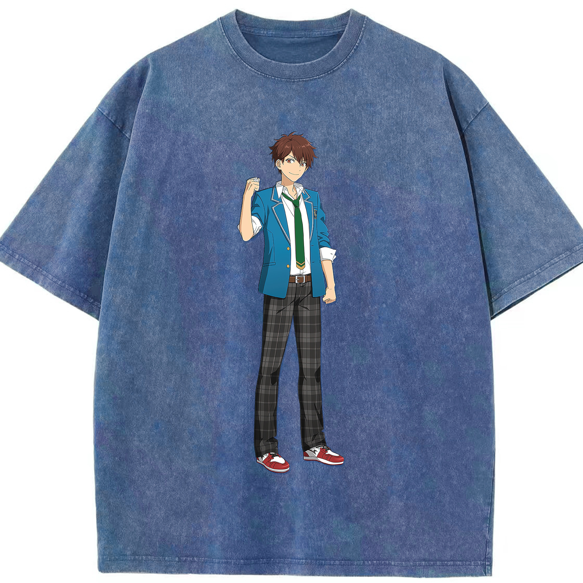 （画像用） あんさんぶるスターズ! Ensemble Stars 綿100% ヴィンテージ風 半袖Tシャツ（フロントプリント）
