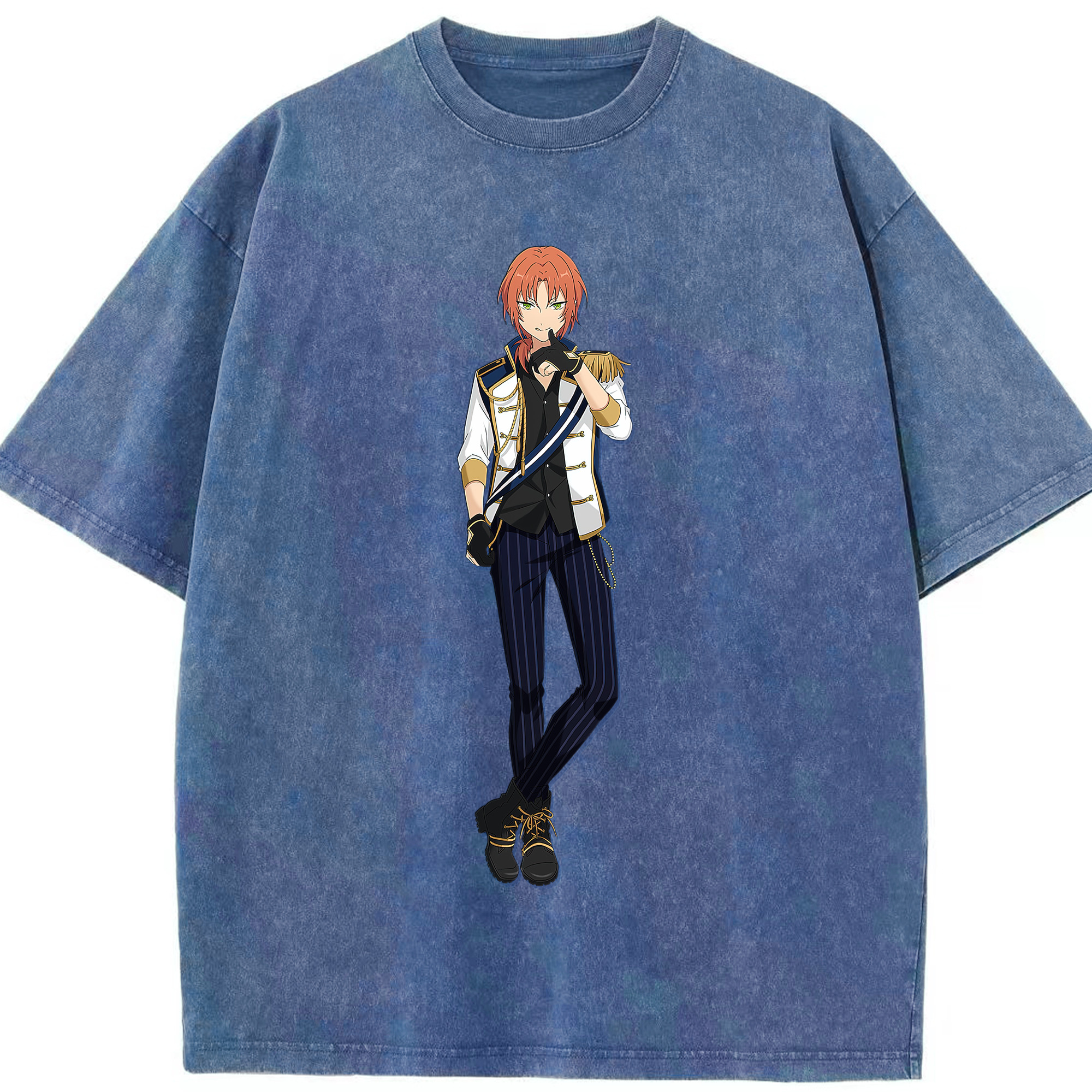 （画像用） あんさんぶるスターズ! Ensemble Stars 綿100% ヴィンテージ風 半袖Tシャツ（フロントプリント）