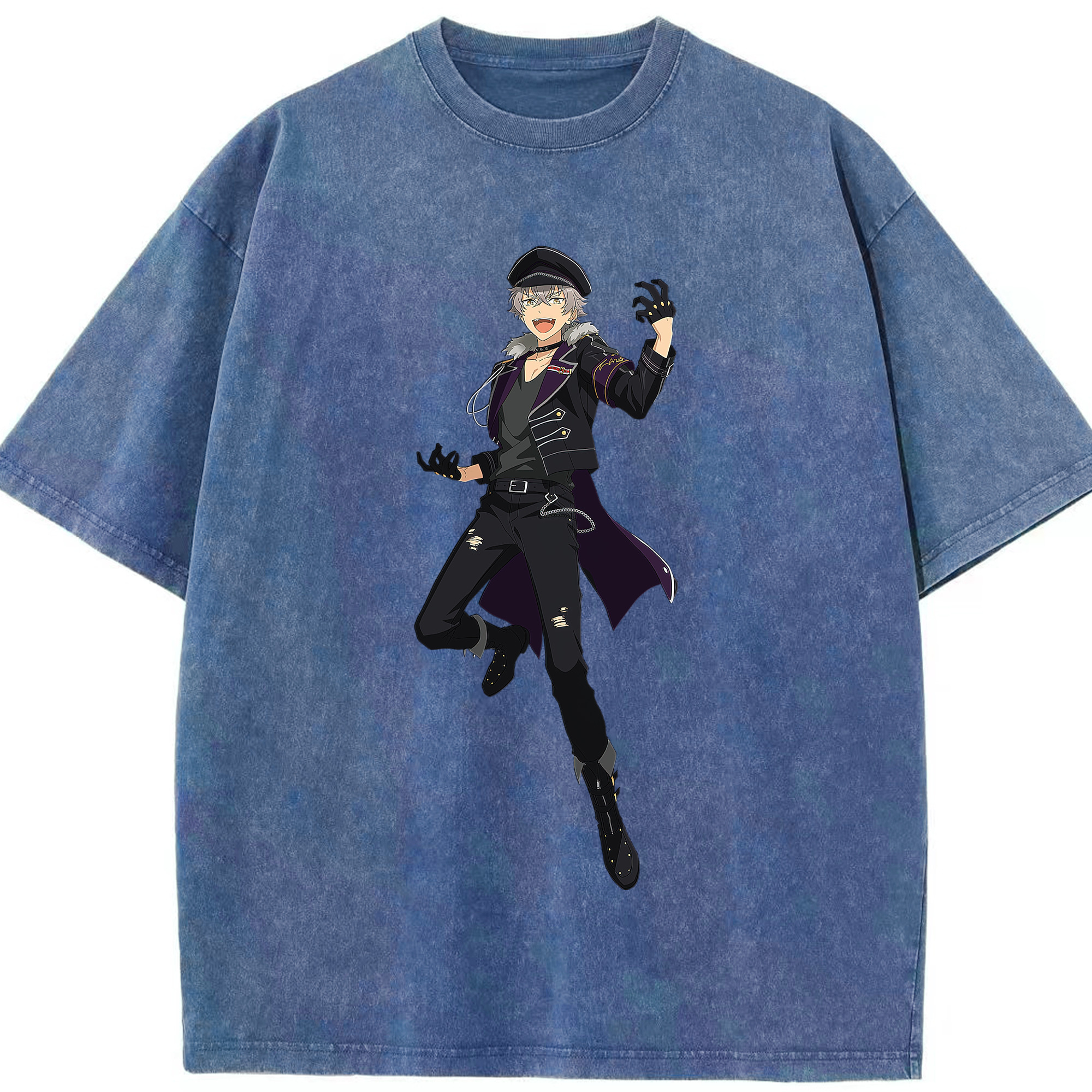 （画像用） あんさんぶるスターズ! Ensemble Stars 綿100% ヴィンテージ風 半袖Tシャツ（フロントプリント）
