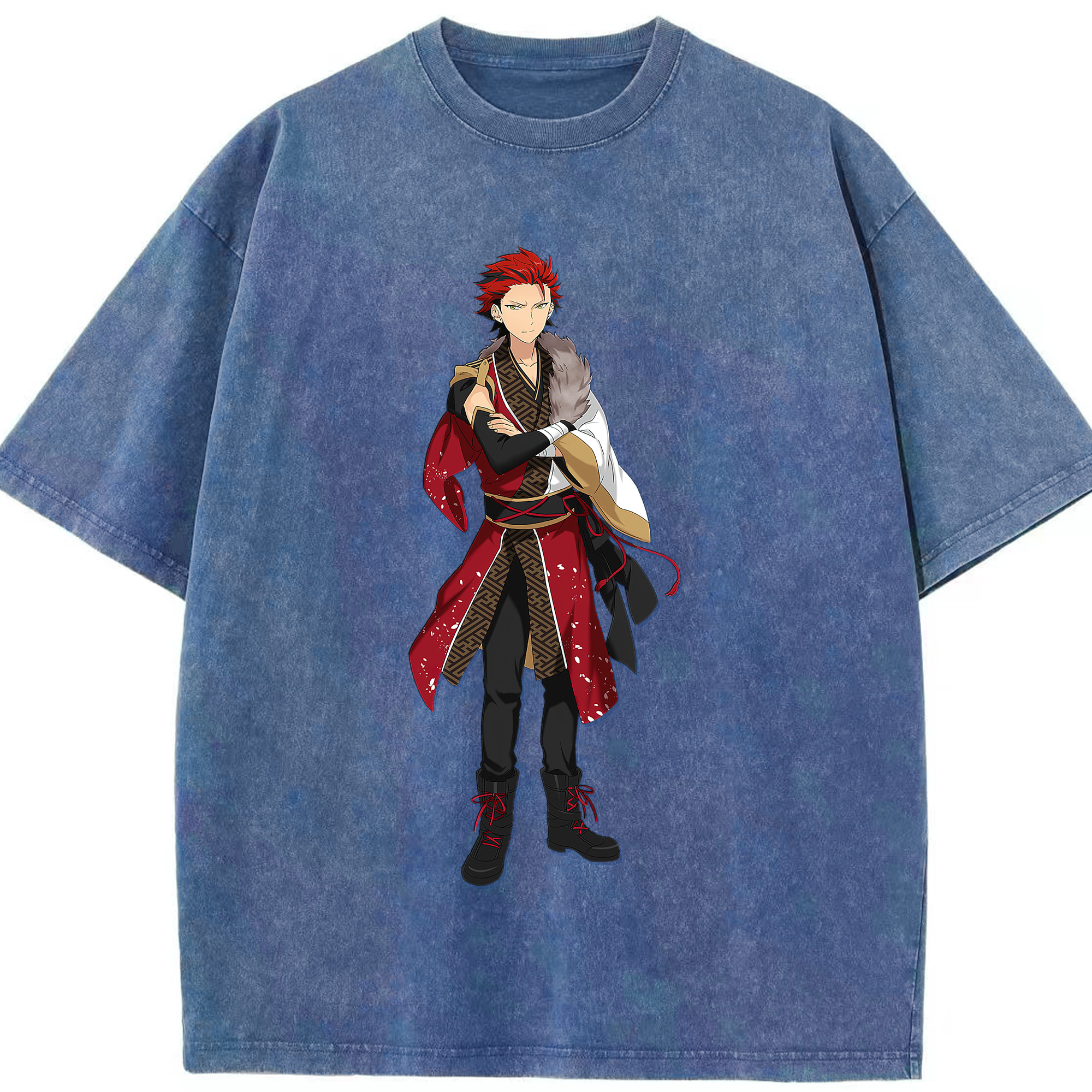 （画像用） あんさんぶるスターズ! Ensemble Stars 綿100% ヴィンテージ風 半袖Tシャツ（フロントプリント）