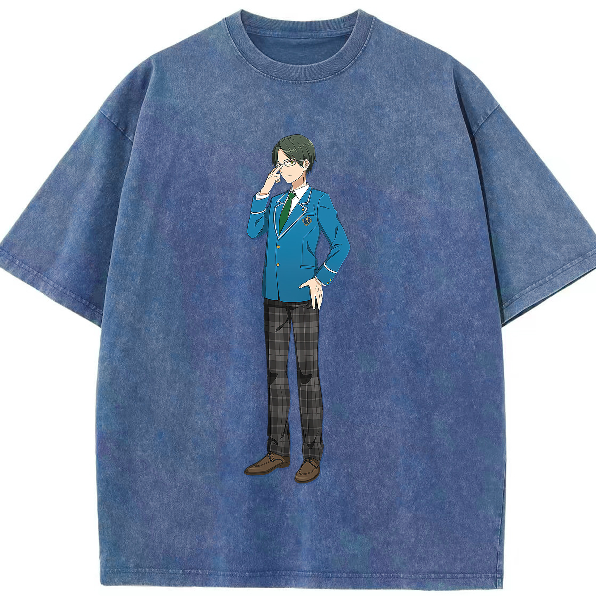 （画像用） あんさんぶるスターズ! Ensemble Stars 綿100% ヴィンテージ風 半袖Tシャツ（フロントプリント）