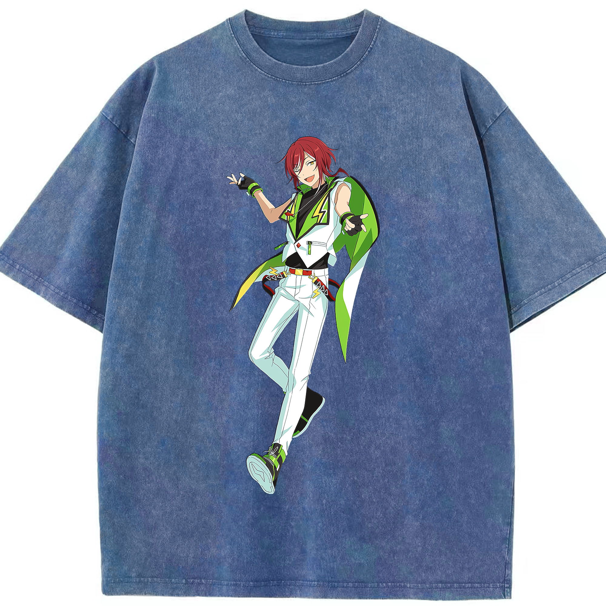 （画像用） あんさんぶるスターズ! Ensemble Stars 綿100% ヴィンテージ風 半袖Tシャツ（フロントプリント）