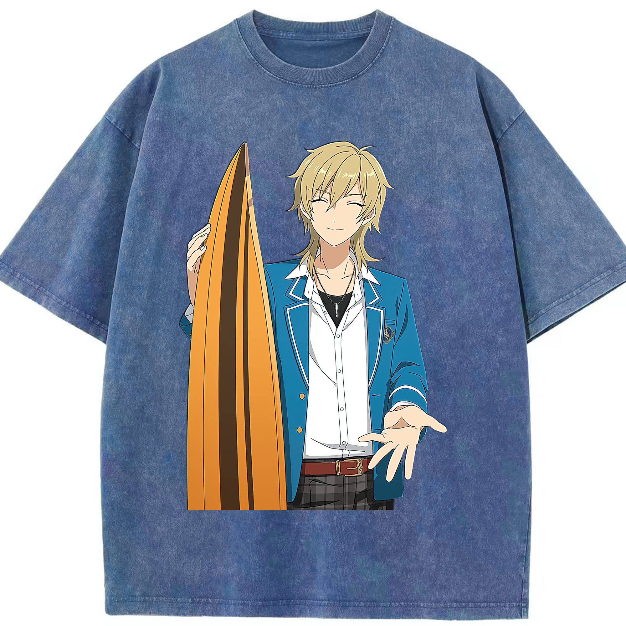 （画像用） あんさんぶるスターズ! Ensemble Stars 綿100% ヴィンテージ風 半袖Tシャツ（フロントプリント）