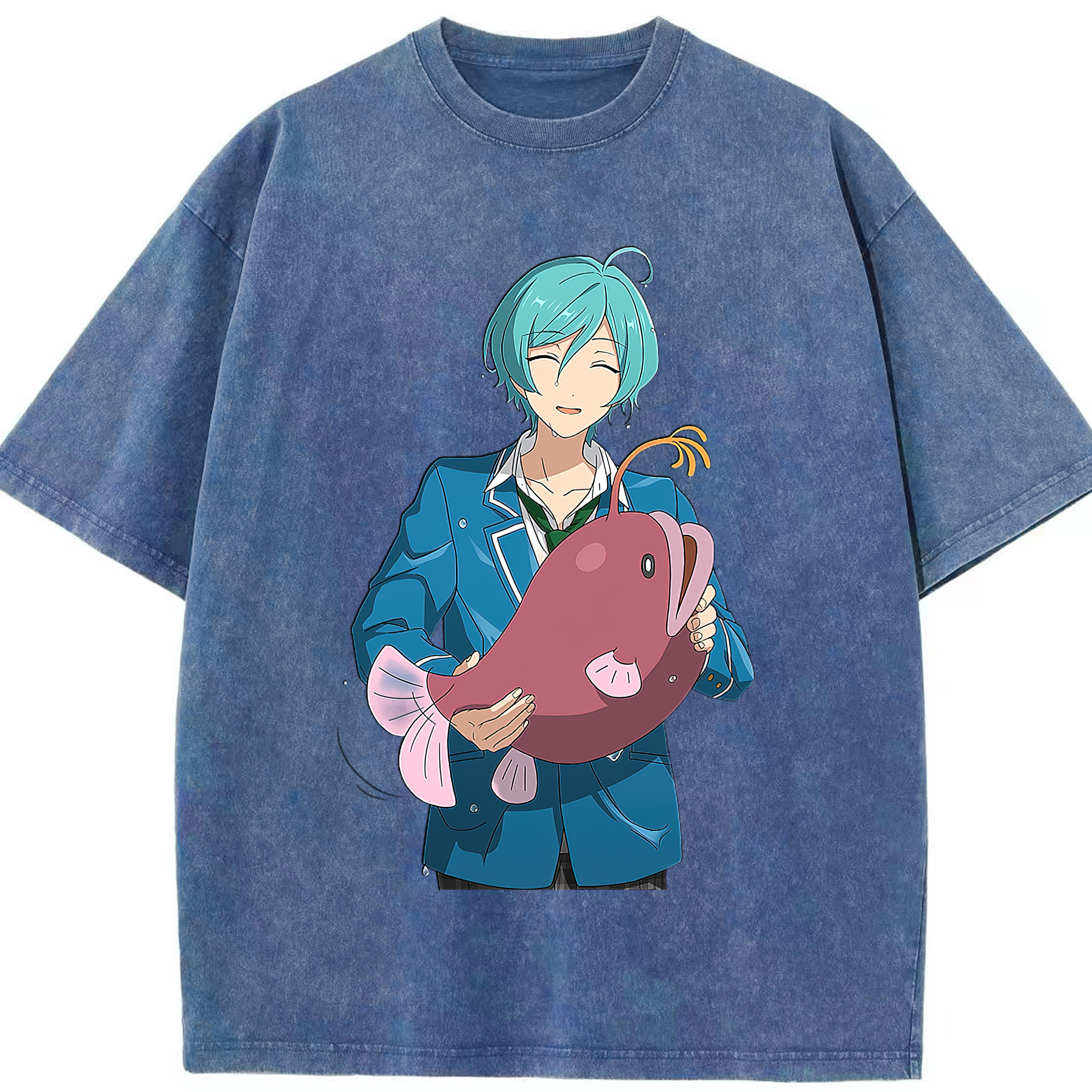 （画像用） あんさんぶるスターズ! Ensemble Stars 綿100% ヴィンテージ風 半袖Tシャツ（フロントプリント）