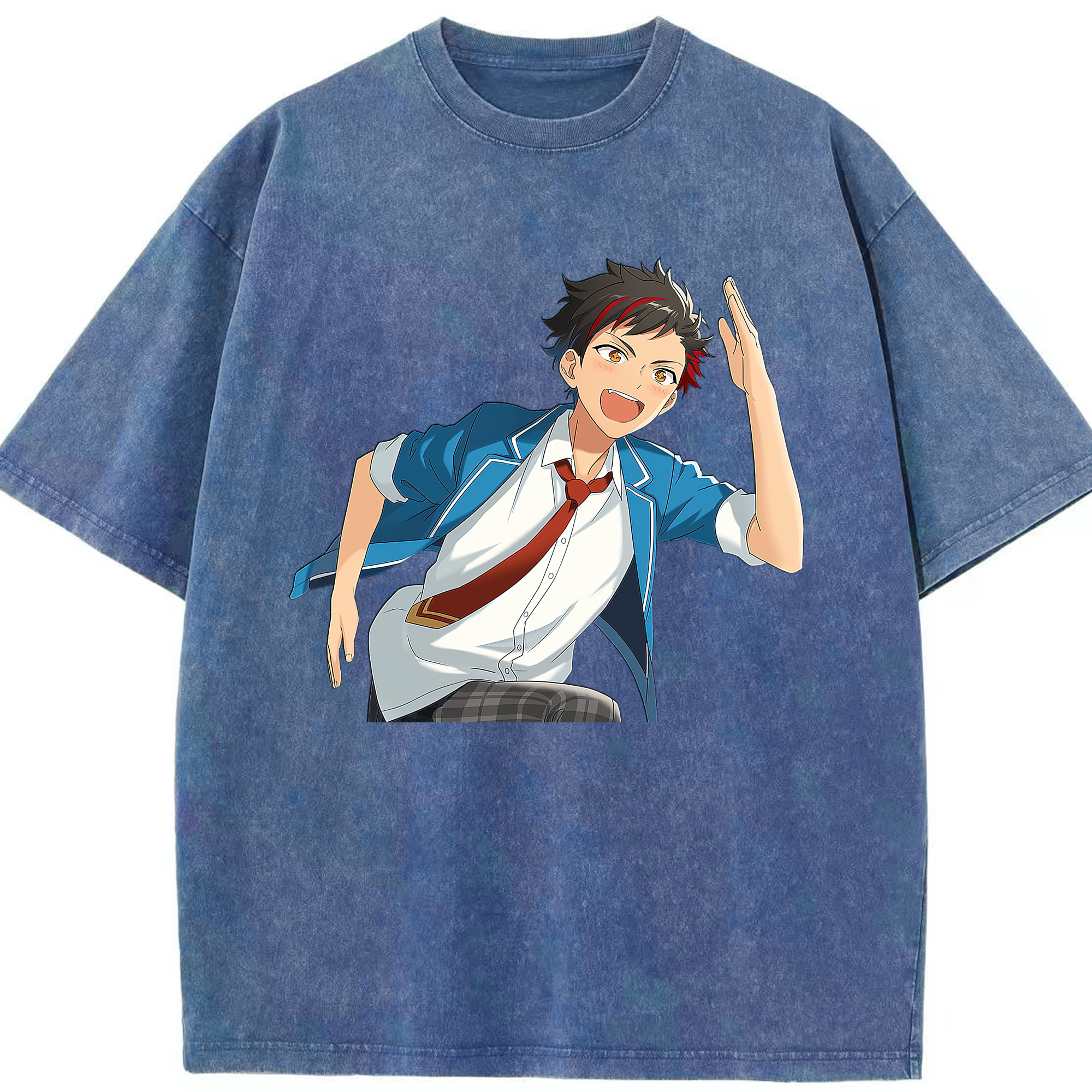 （画像用） あんさんぶるスターズ! Ensemble Stars 綿100% ヴィンテージ風 半袖Tシャツ（フロントプリント）
