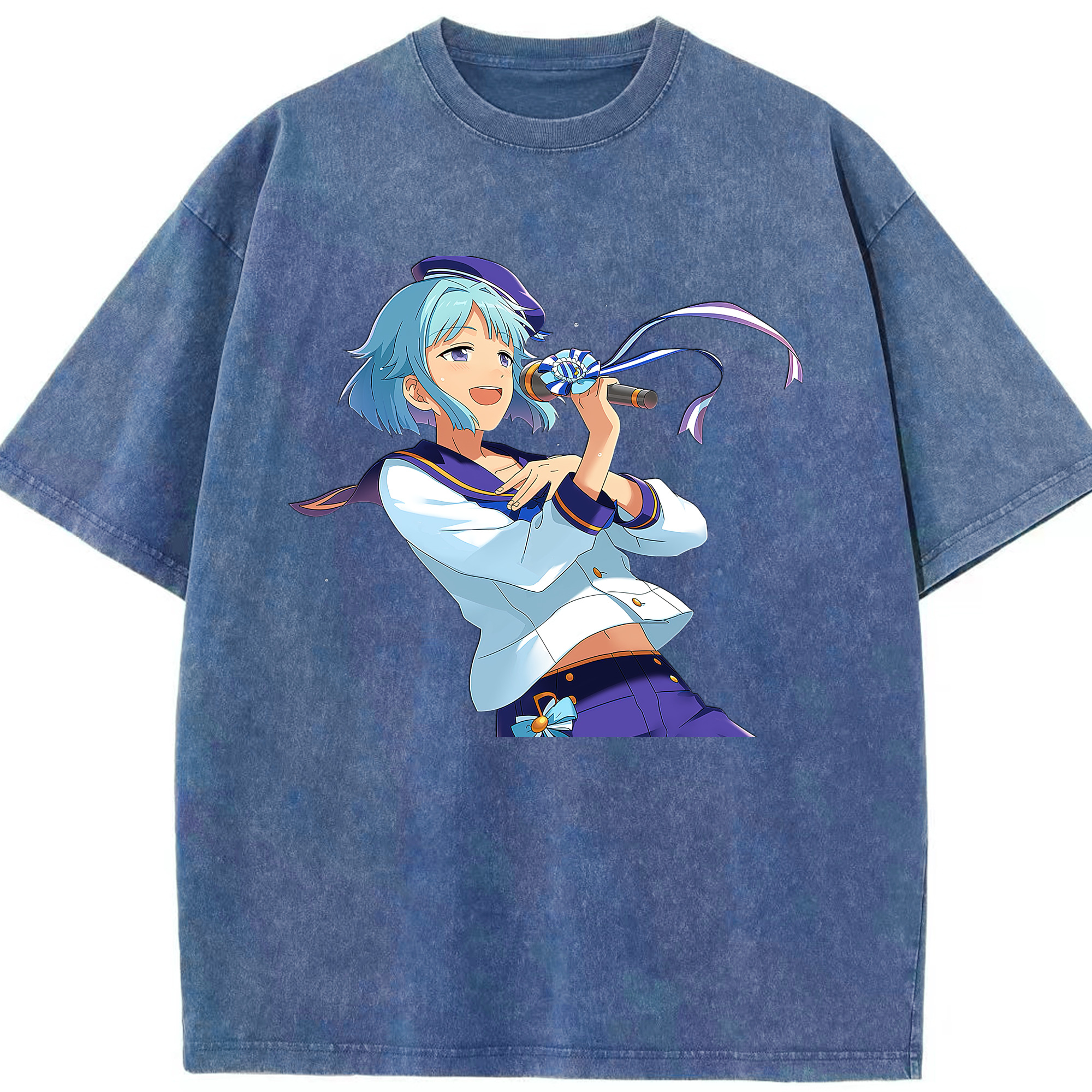 （画像用） あんさんぶるスターズ! Ensemble Stars 綿100% ヴィンテージ風 半袖Tシャツ（フロントプリント）