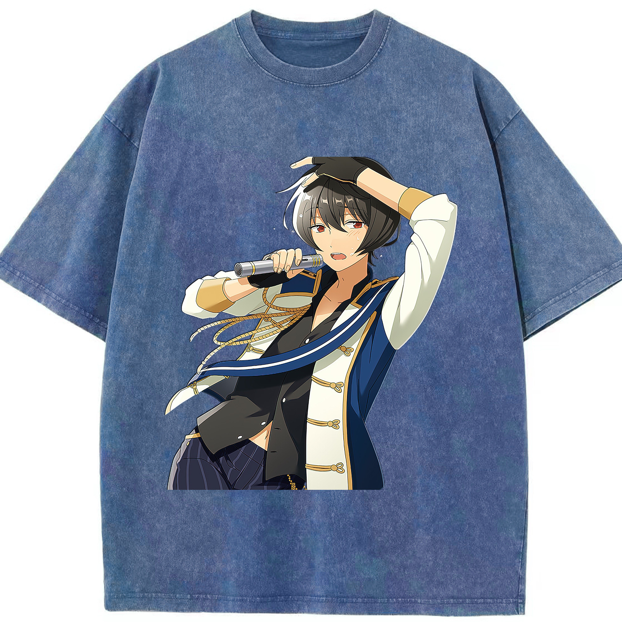 （画像用） あんさんぶるスターズ! Ensemble Stars 綿100% ヴィンテージ風 半袖Tシャツ（フロントプリント）