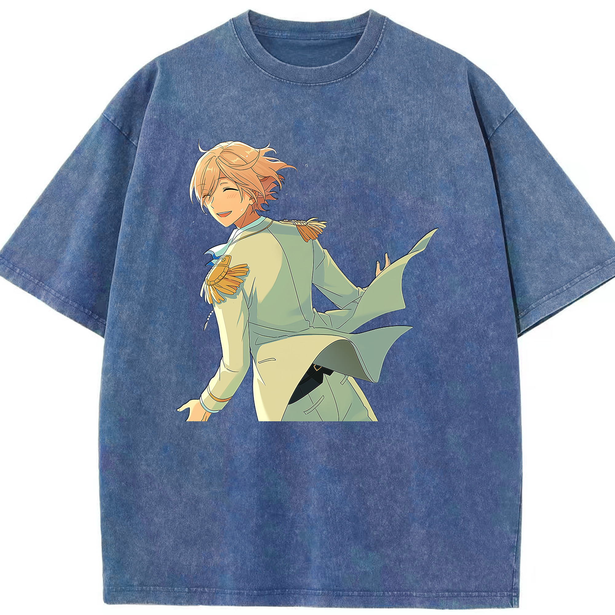 （画像用） あんさんぶるスターズ! Ensemble Stars 綿100% ヴィンテージ風 半袖Tシャツ（フロントプリント）