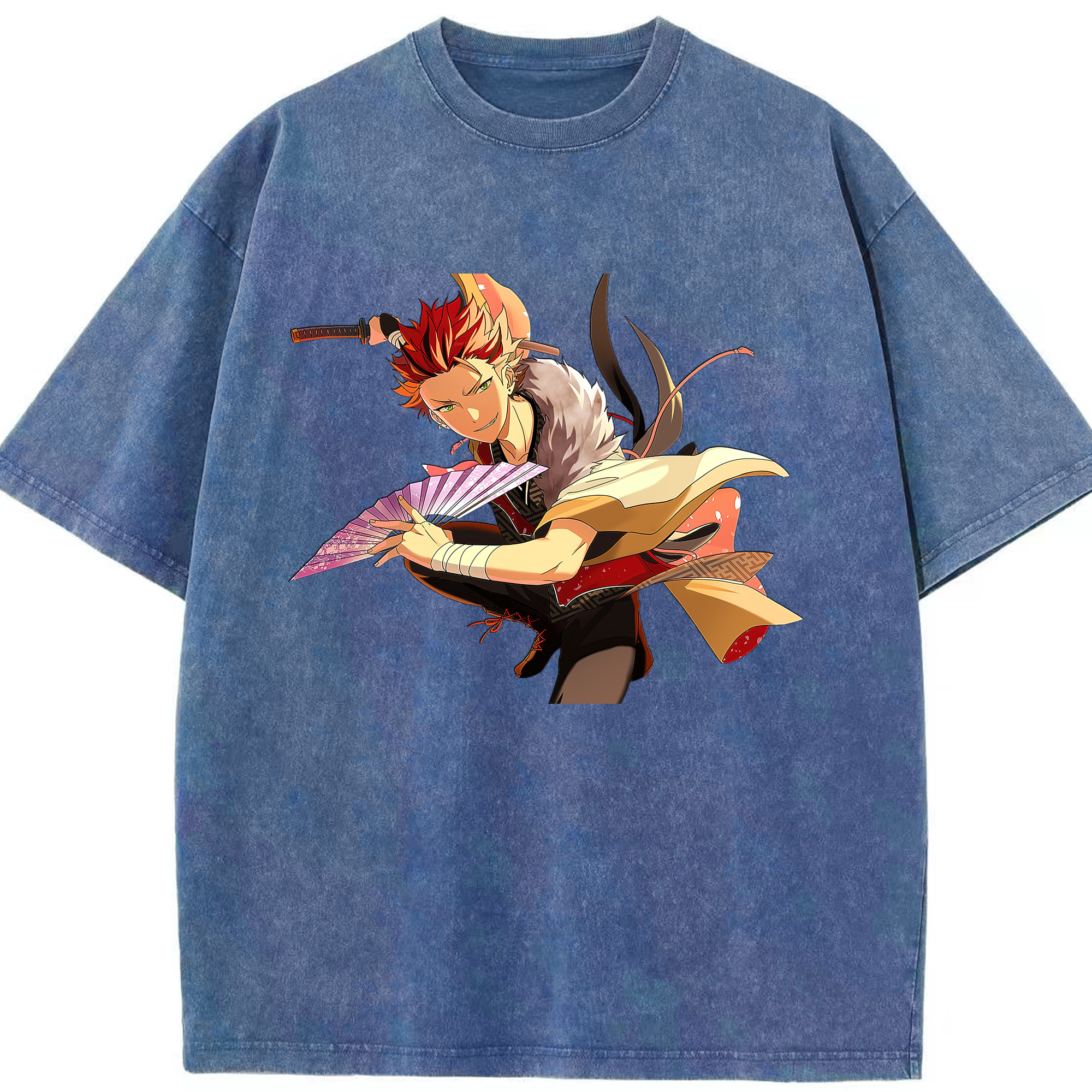 （画像用） あんさんぶるスターズ! Ensemble Stars 綿100% ヴィンテージ風 半袖Tシャツ（フロントプリント）