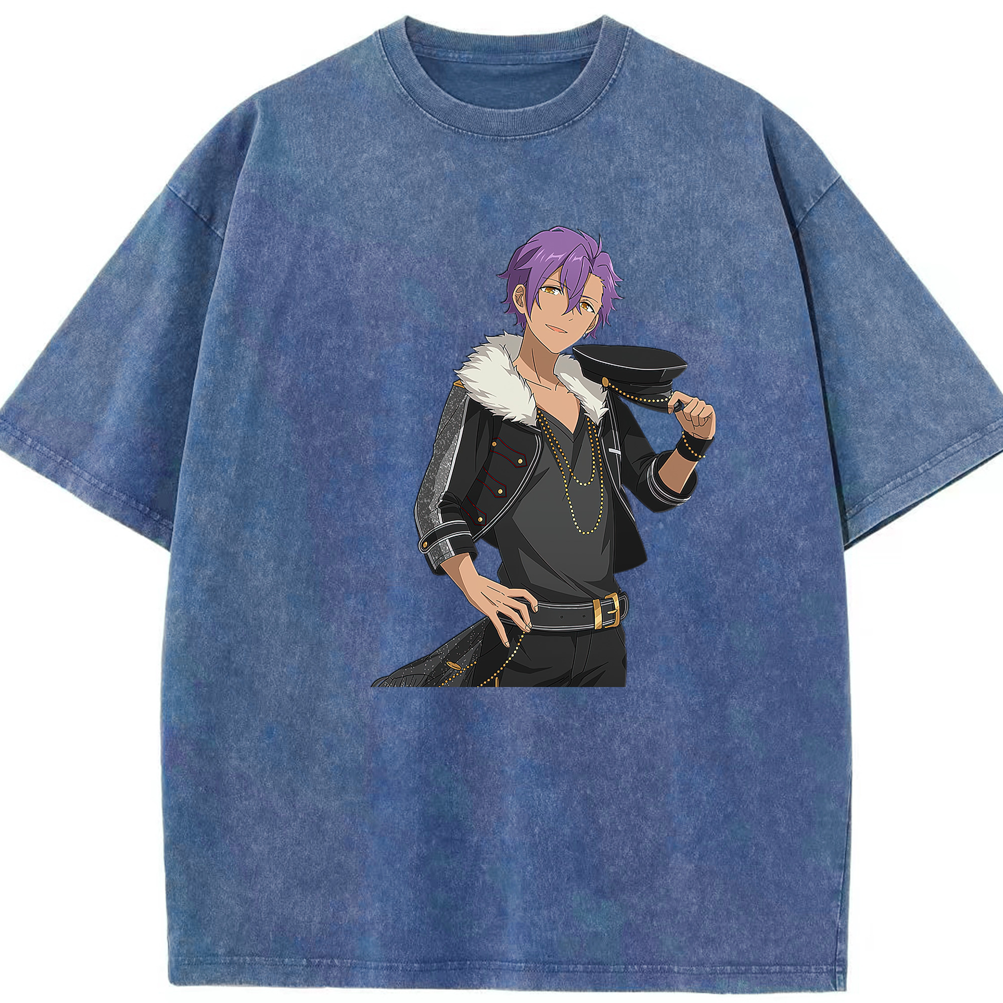 （画像用） あんさんぶるスターズ! Ensemble Stars 綿100% ヴィンテージ風 半袖Tシャツ（フロントプリント）