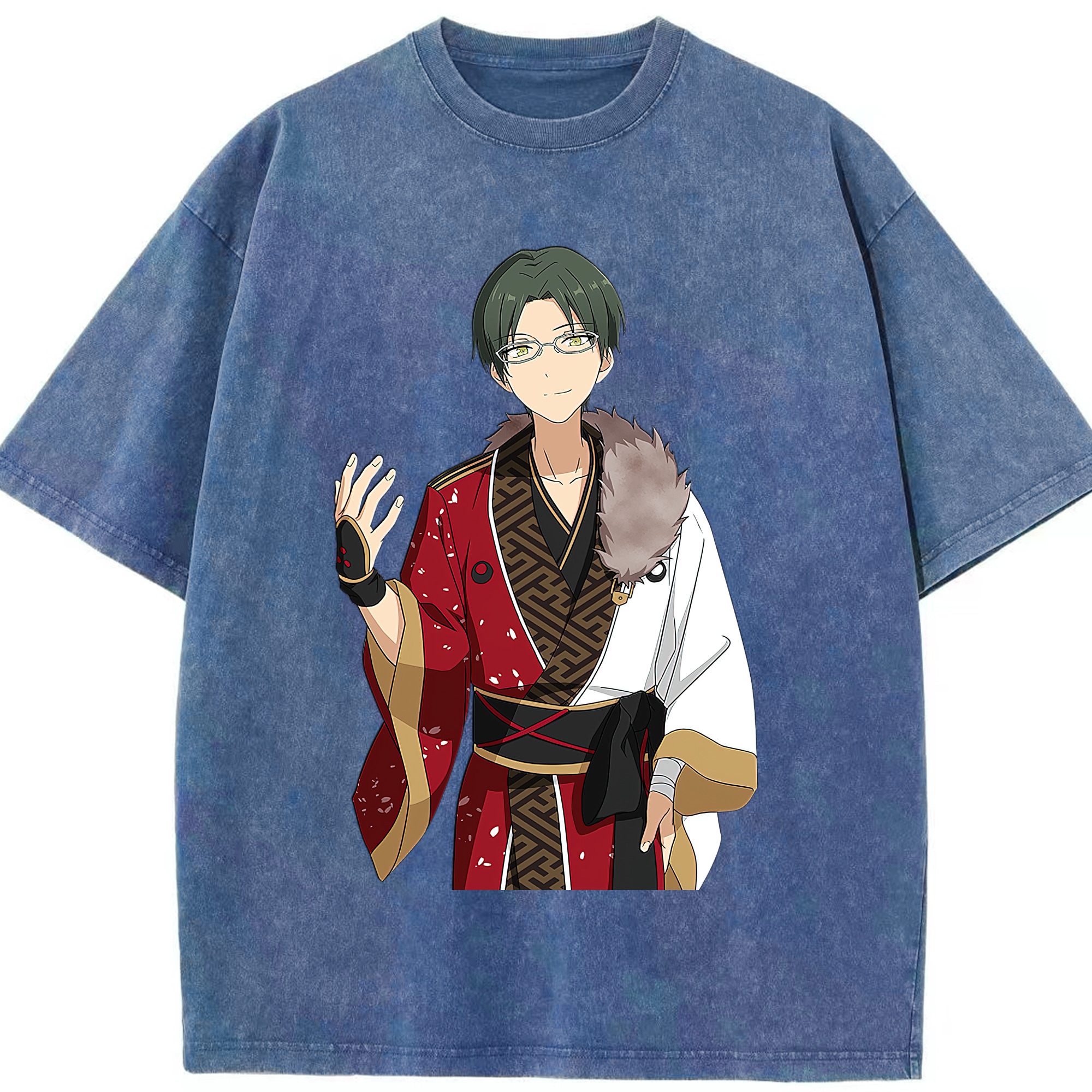 （画像用） あんさんぶるスターズ! Ensemble Stars 綿100% ヴィンテージ風 半袖Tシャツ（フロントプリント）