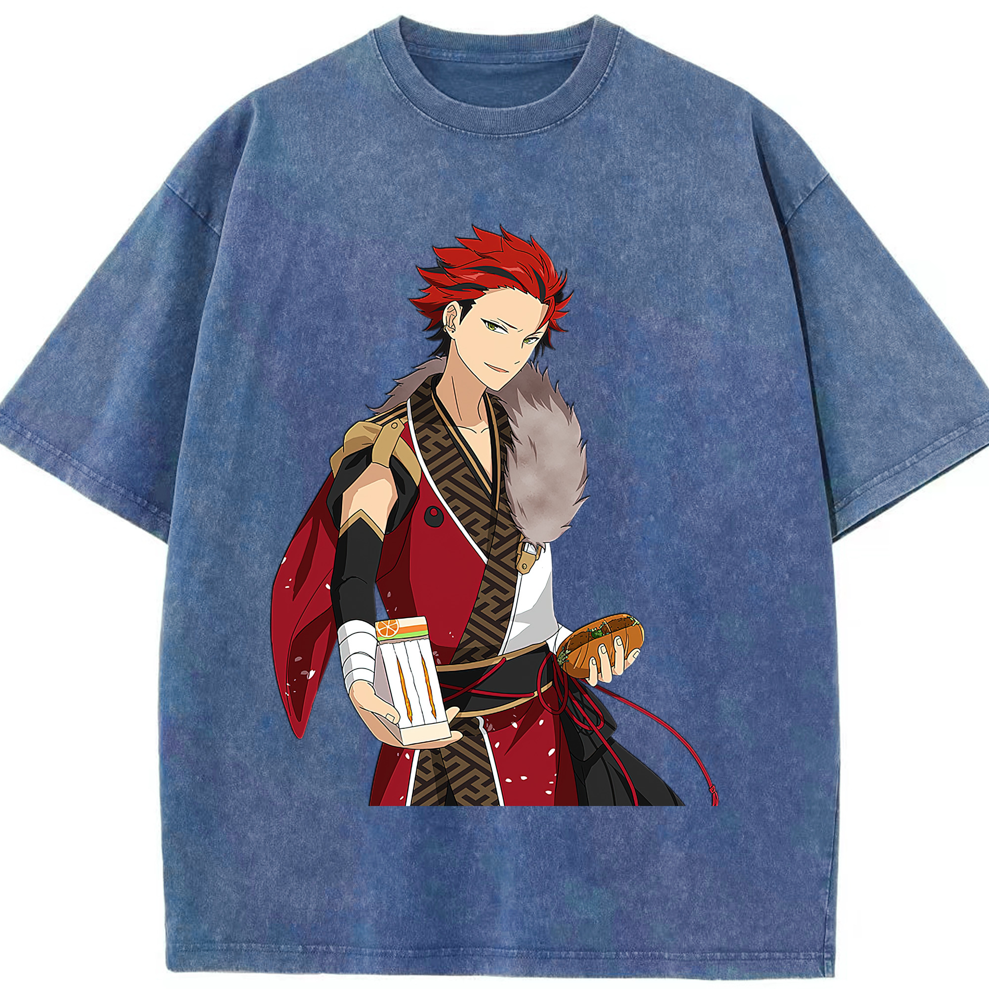 （画像用） あんさんぶるスターズ! Ensemble Stars 綿100% ヴィンテージ風 半袖Tシャツ（フロントプリント）
