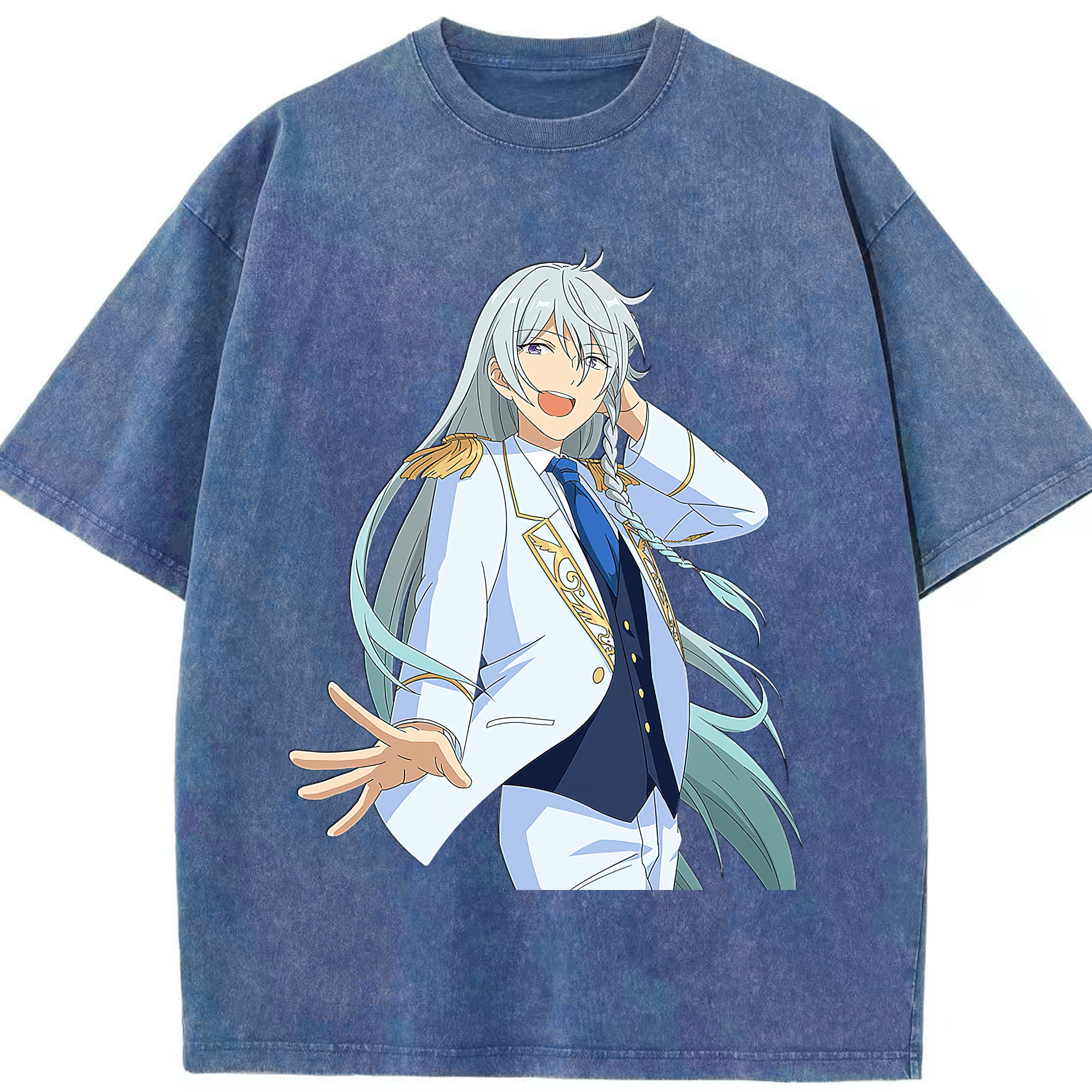 （画像用） あんさんぶるスターズ! Ensemble Stars 綿100% ヴィンテージ風 半袖Tシャツ（フロントプリント）
