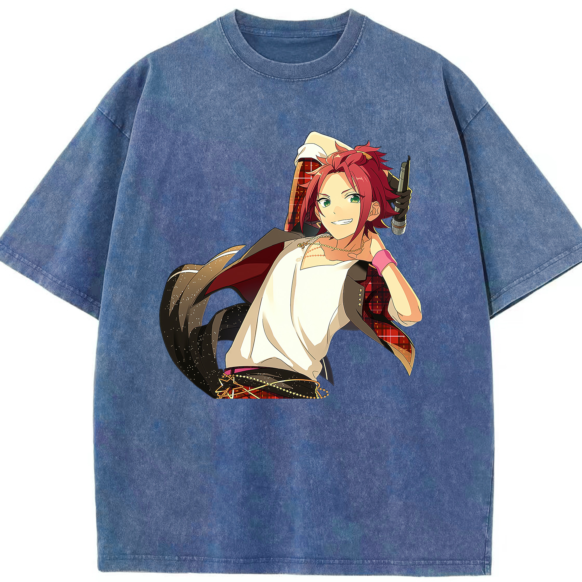 （画像用） あんさんぶるスターズ! Ensemble Stars 綿100% ヴィンテージ風 半袖Tシャツ（フロントプリント）