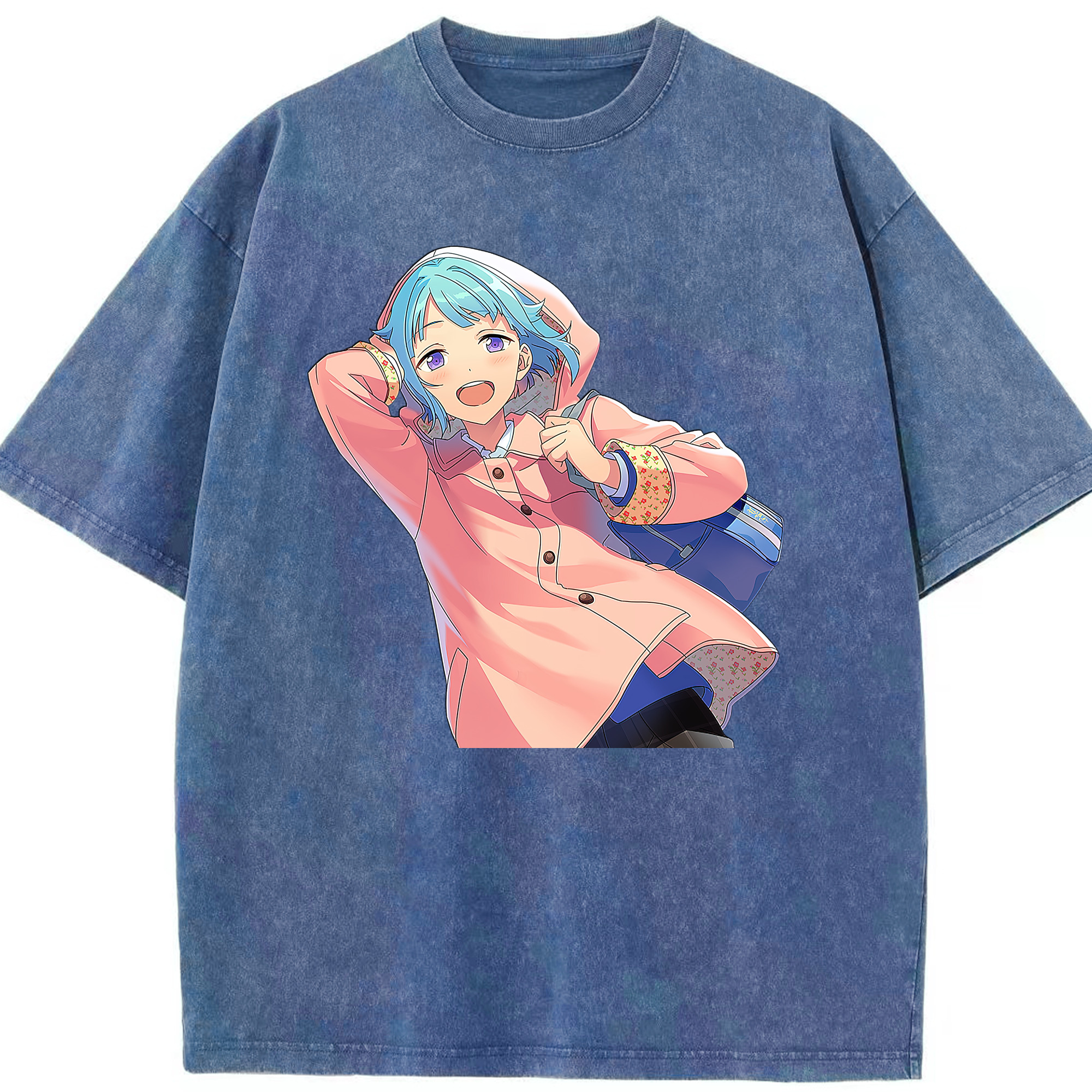 （画像用） あんさんぶるスターズ! Ensemble Stars 綿100% ヴィンテージ風 半袖Tシャツ（フロントプリント）