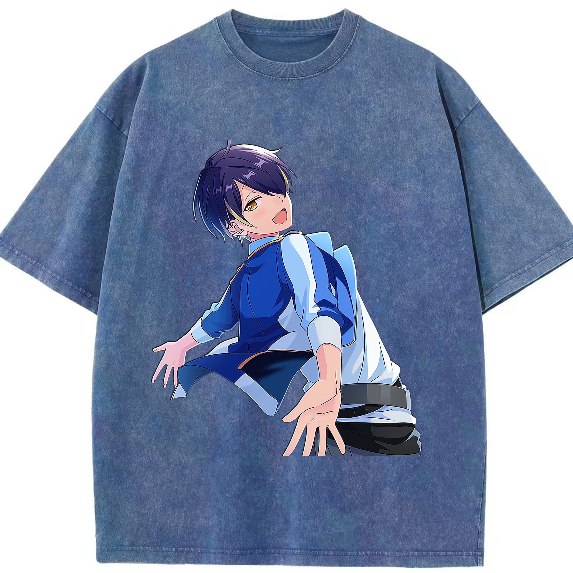 （画像用） あんさんぶるスターズ! Ensemble Stars 綿100% ヴィンテージ風 半袖Tシャツ（フロントプリント）