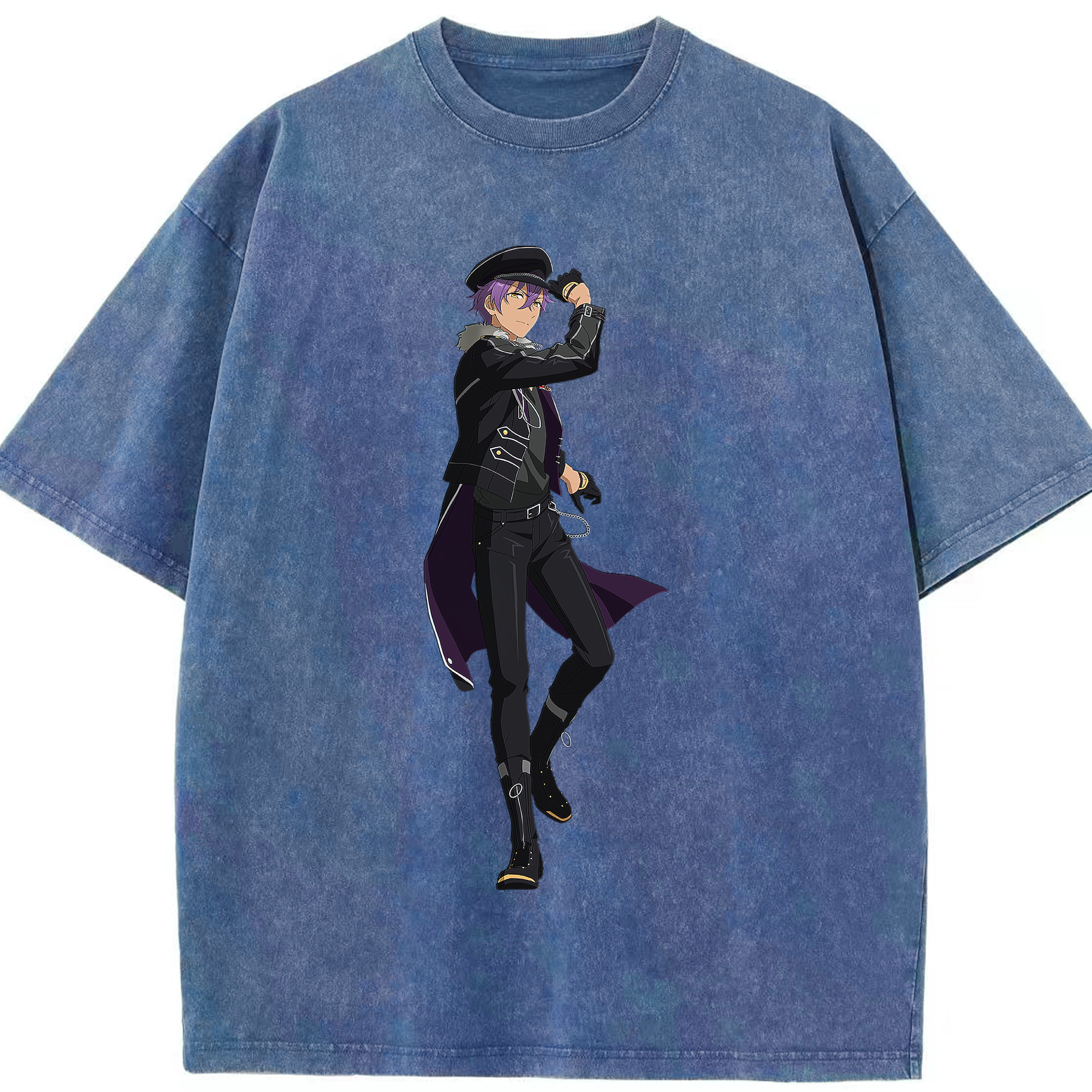 （画像用） あんさんぶるスターズ! Ensemble Stars 綿100% ヴィンテージ風 半袖Tシャツ（フロントプリント）