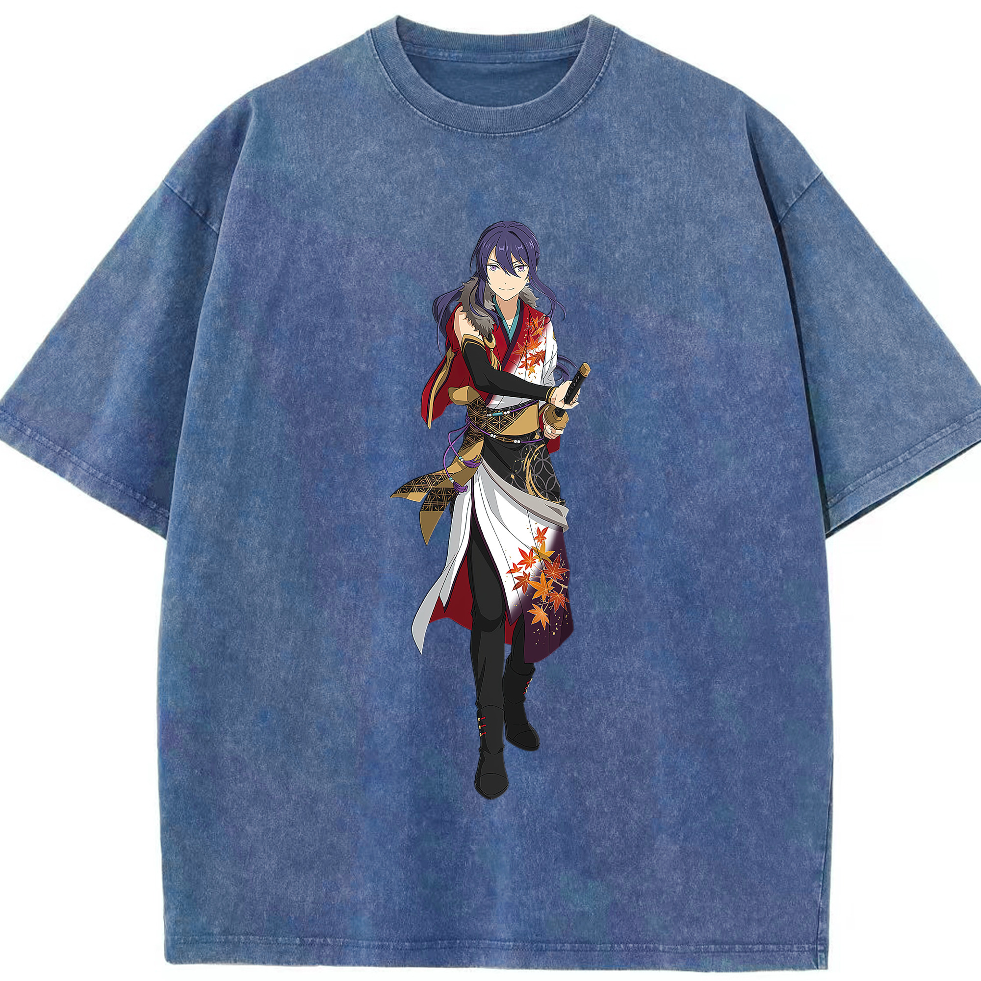 （画像用） あんさんぶるスターズ! Ensemble Stars 綿100% ヴィンテージ風 半袖Tシャツ（フロントプリント）