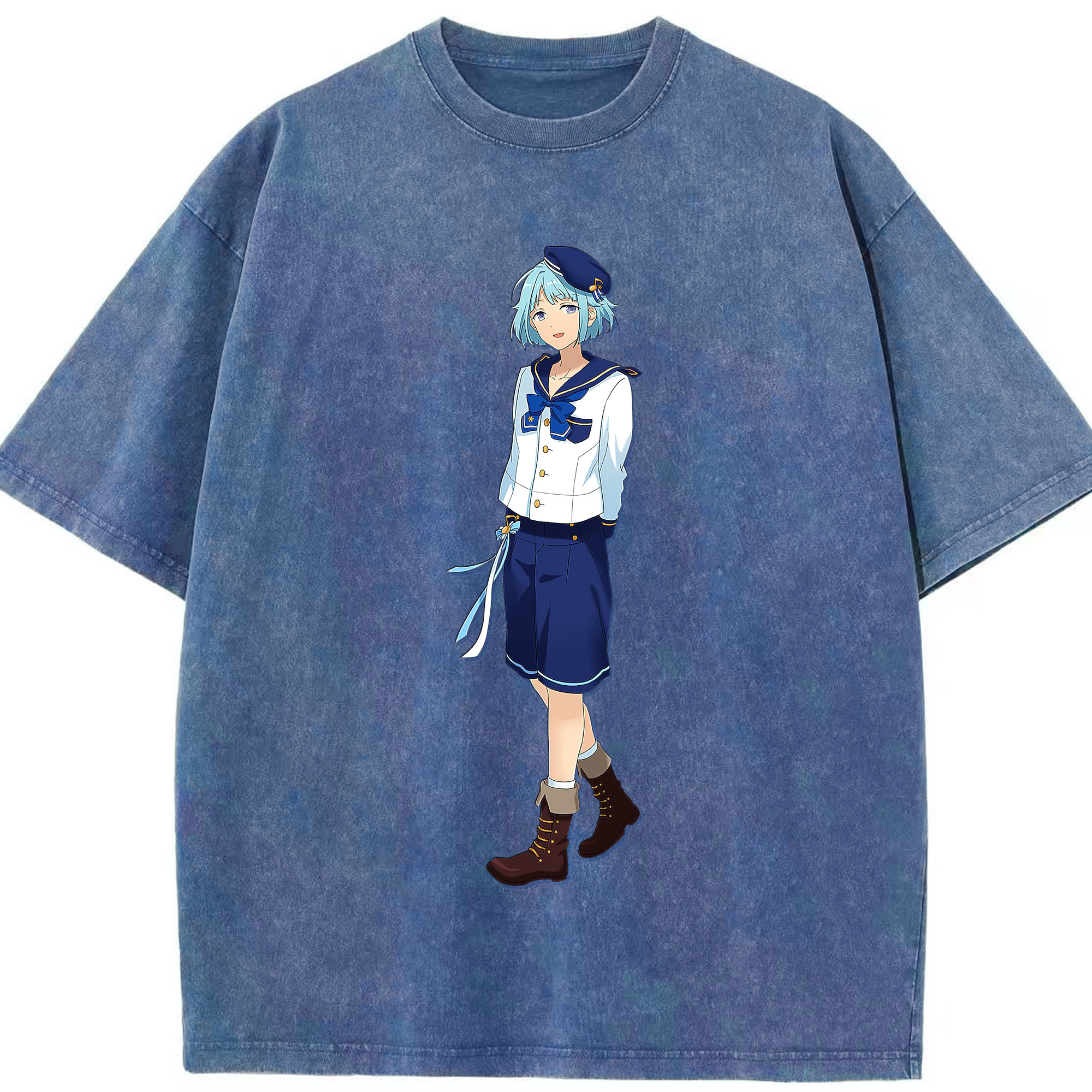 （画像用） あんさんぶるスターズ! Ensemble Stars 綿100% ヴィンテージ風 半袖Tシャツ（フロントプリント）
