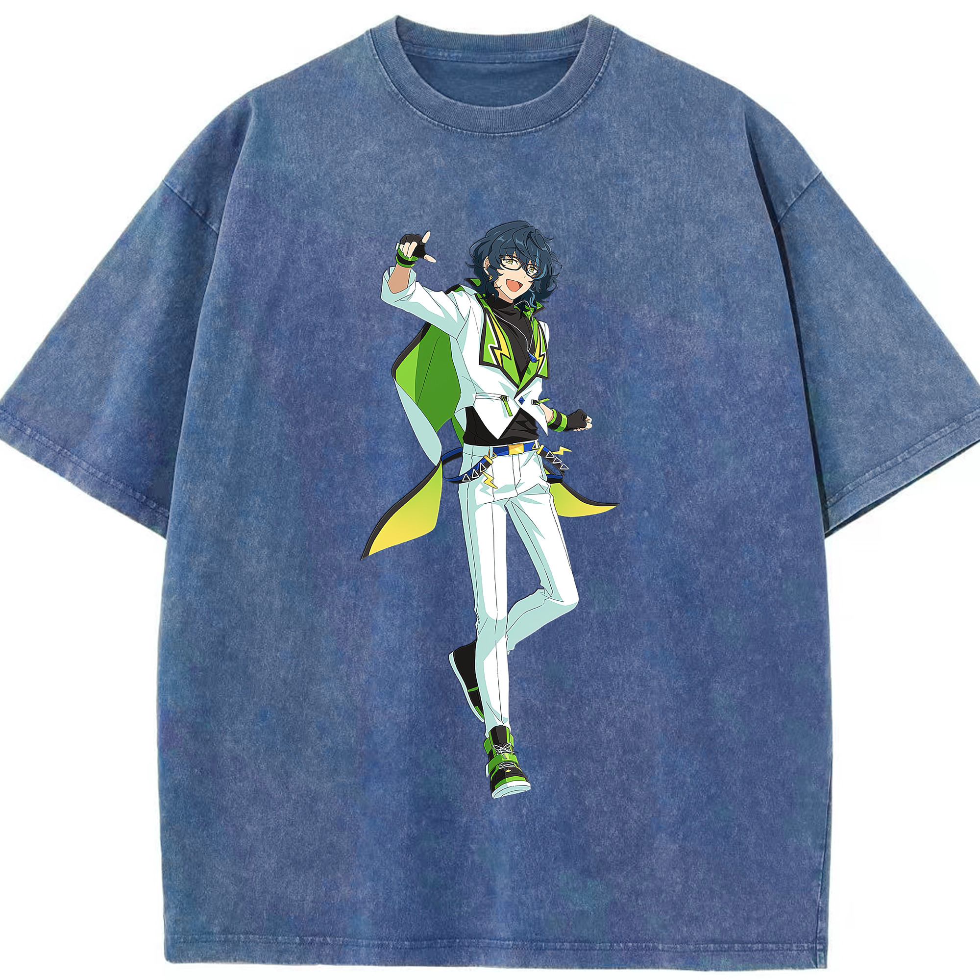 （画像用） あんさんぶるスターズ! Ensemble Stars 綿100% ヴィンテージ風 半袖Tシャツ（フロントプリント）