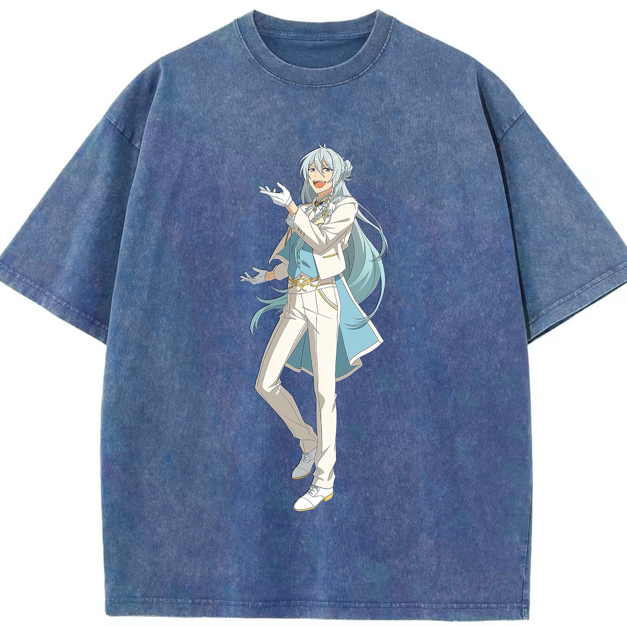（画像用） あんさんぶるスターズ! Ensemble Stars 綿100% ヴィンテージ風 半袖Tシャツ（フロントプリント）