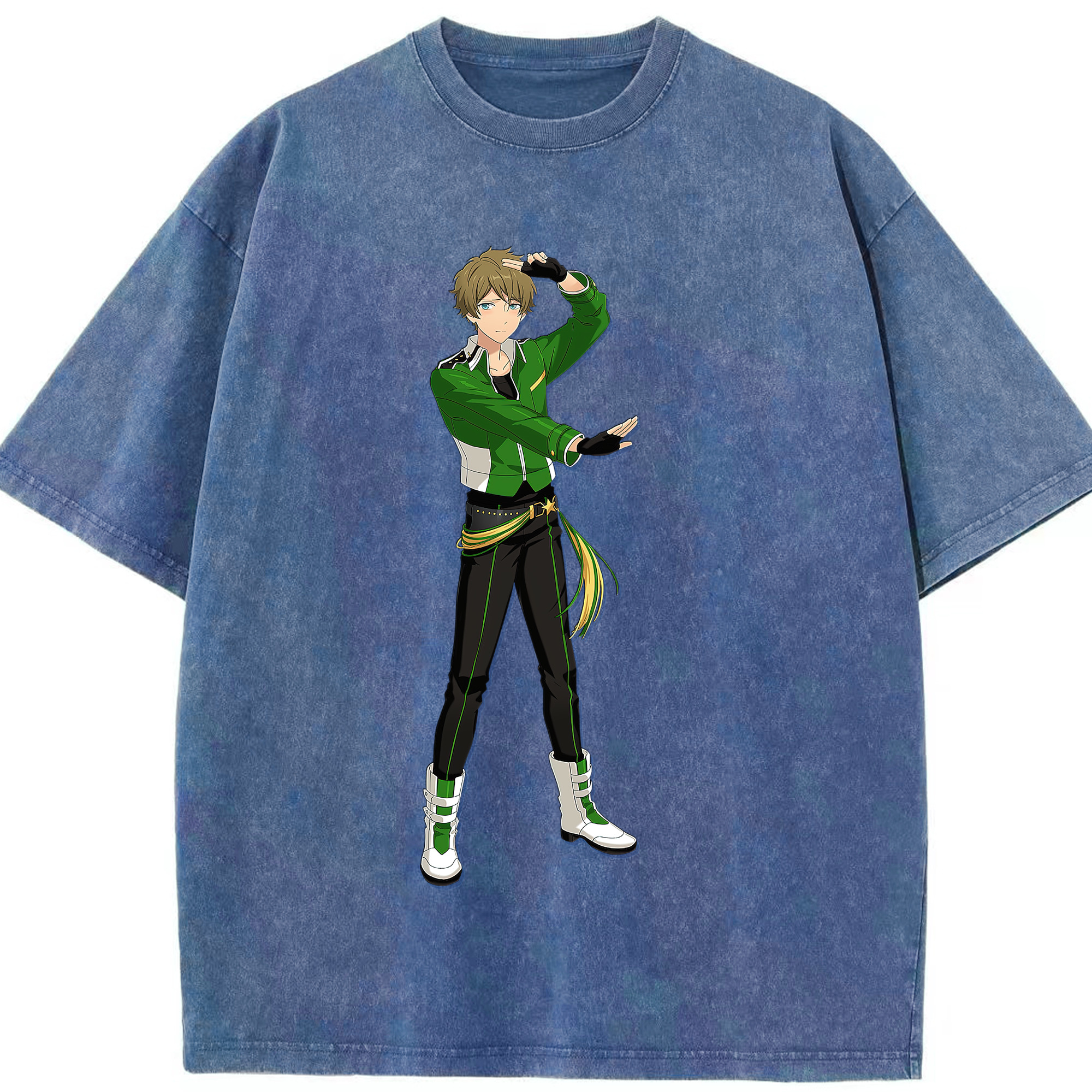 （画像用） あんさんぶるスターズ! Ensemble Stars 綿100% ヴィンテージ風 半袖Tシャツ（フロントプリント）