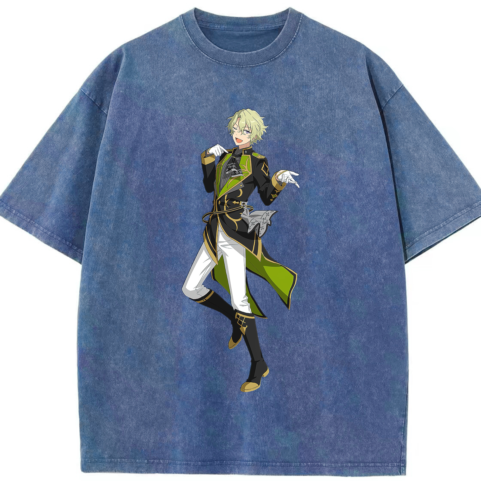 （画像用） あんさんぶるスターズ! Ensemble Stars 綿100% ヴィンテージ風 半袖Tシャツ（フロントプリント）