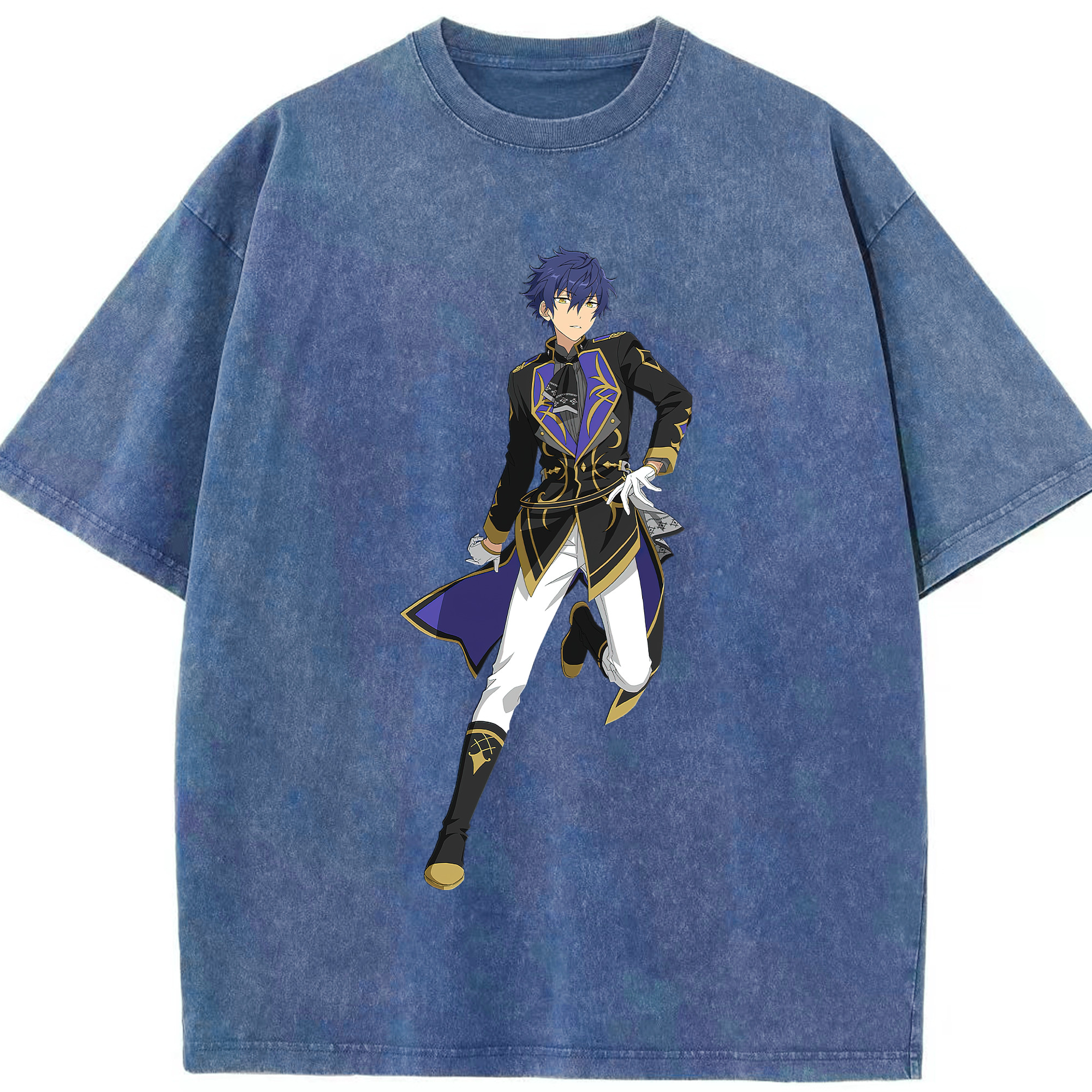 （画像用） あんさんぶるスターズ! Ensemble Stars 綿100% ヴィンテージ風 半袖Tシャツ（フロントプリント）