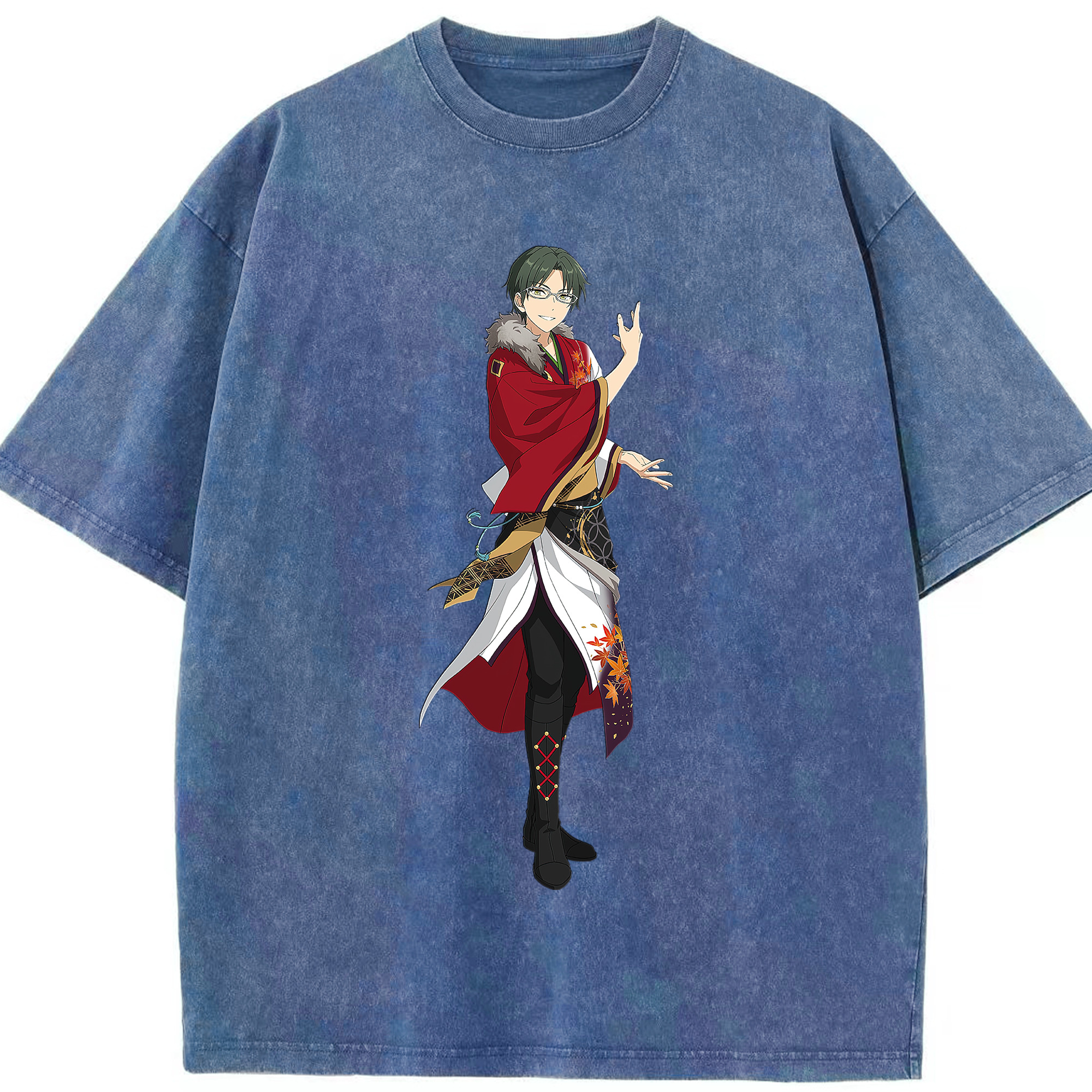 （画像用） あんさんぶるスターズ! Ensemble Stars 綿100% ヴィンテージ風 半袖Tシャツ（フロントプリント）