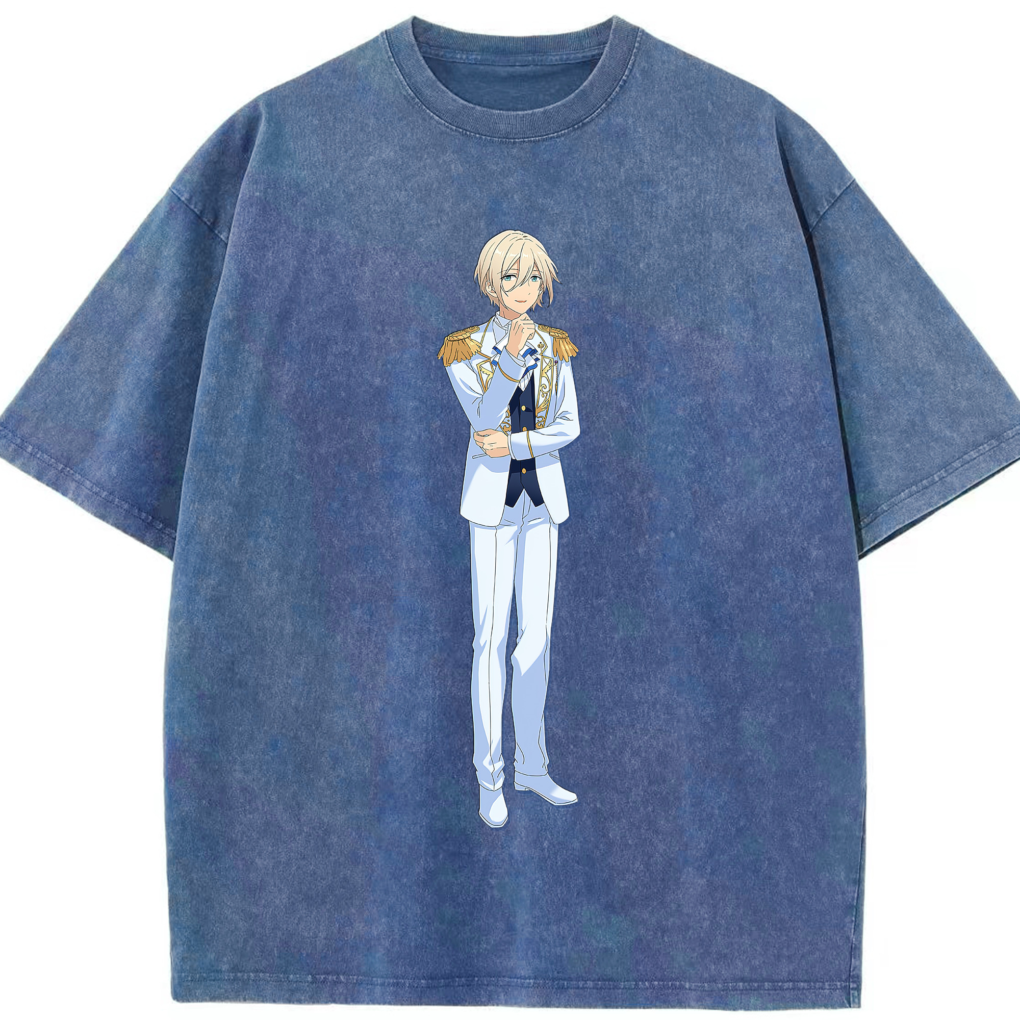 （画像用） あんさんぶるスターズ! Ensemble Stars 綿100% ヴィンテージ風 半袖Tシャツ（フロントプリント）