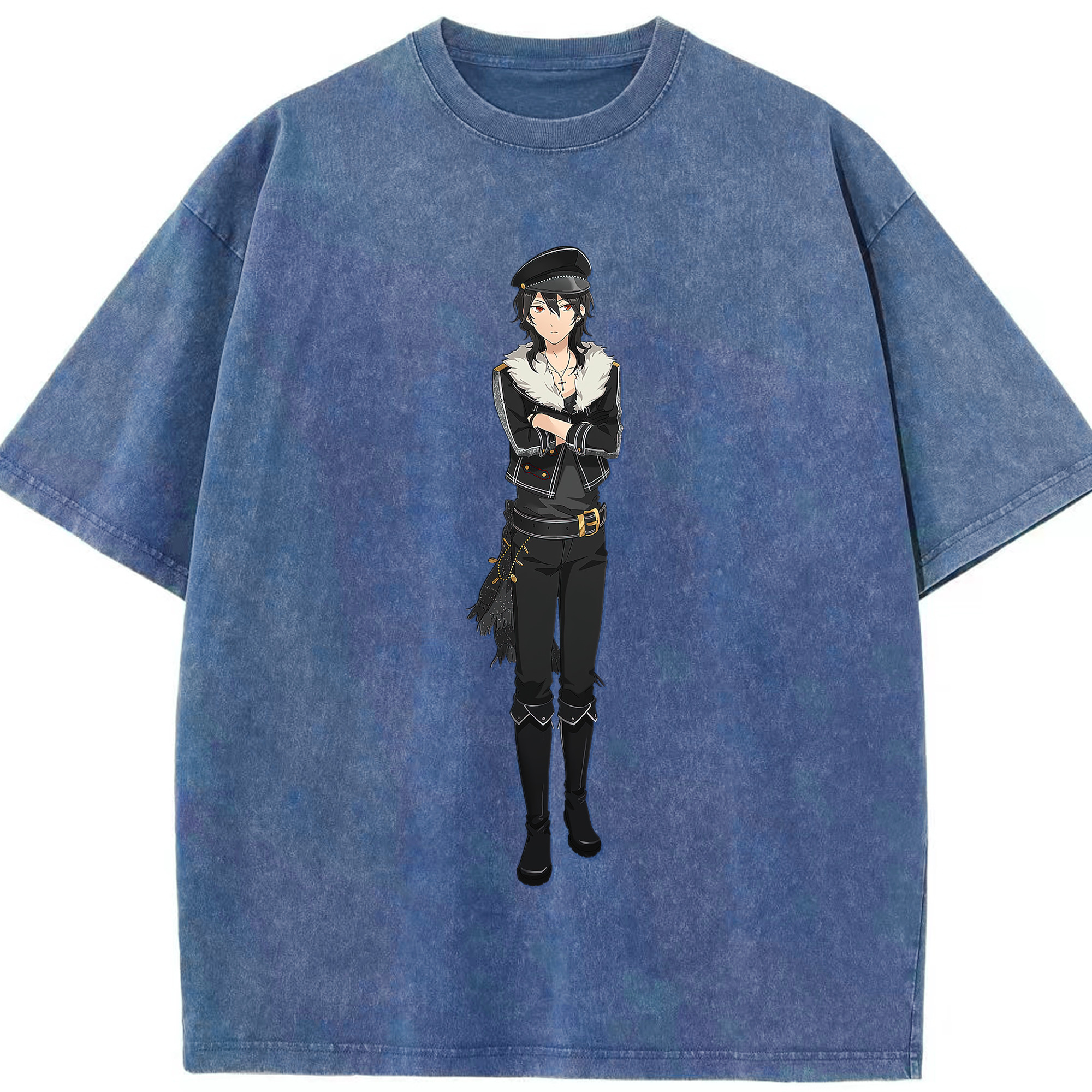 （画像用） あんさんぶるスターズ! Ensemble Stars 綿100% ヴィンテージ風 半袖Tシャツ（フロントプリント）